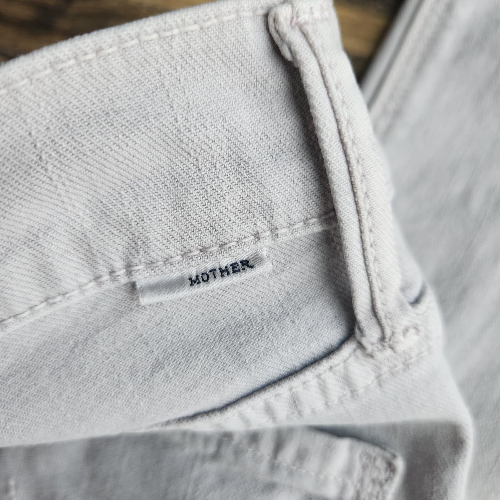 MOTHER Dazzler Ankle Jeans High Rise Slim Rainy Day Washed Grey Women's 28 - Thumbnail 8