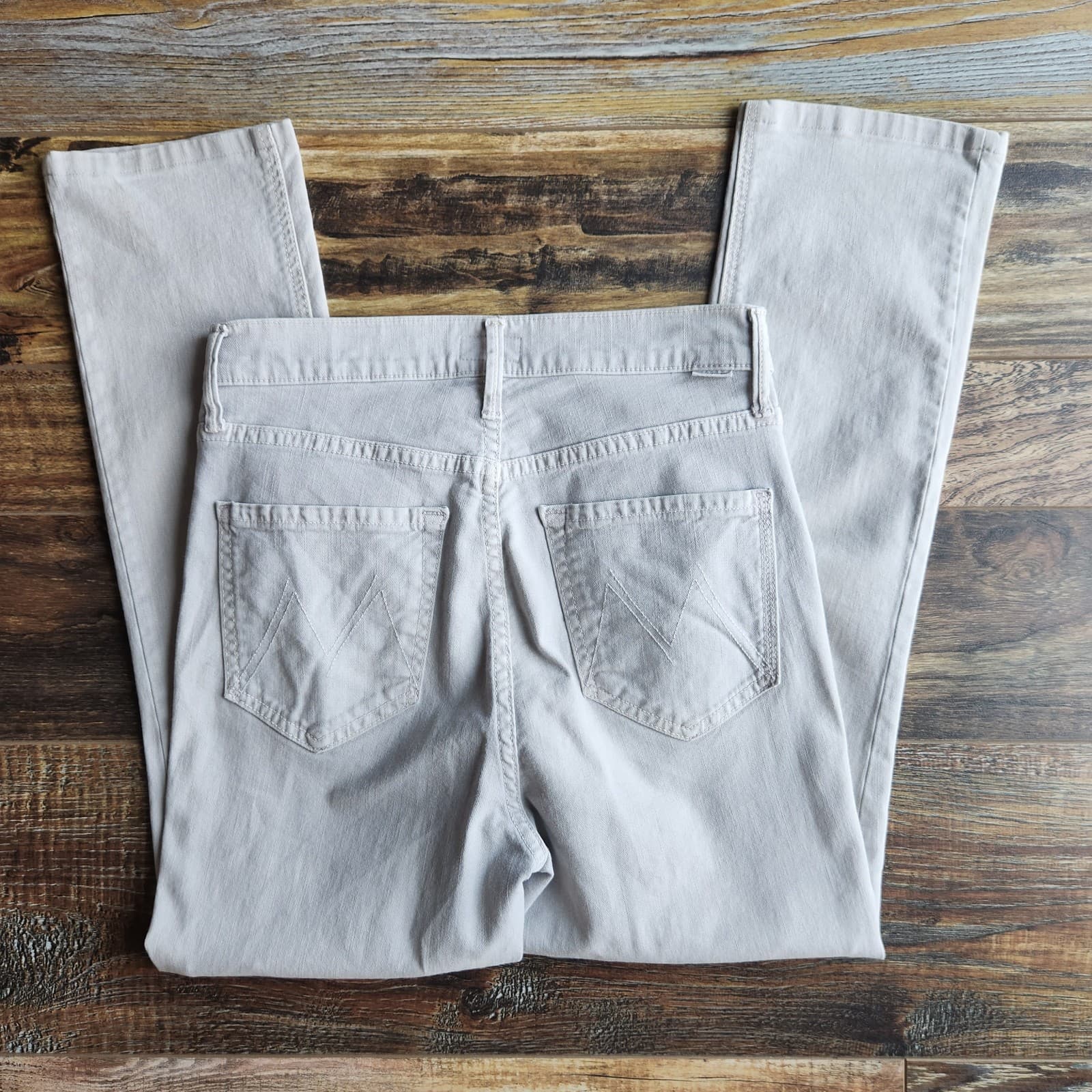 MOTHER Dazzler Ankle Jeans High Rise Slim Rainy Day Washed Grey Women's 28 - Thumbnail 7