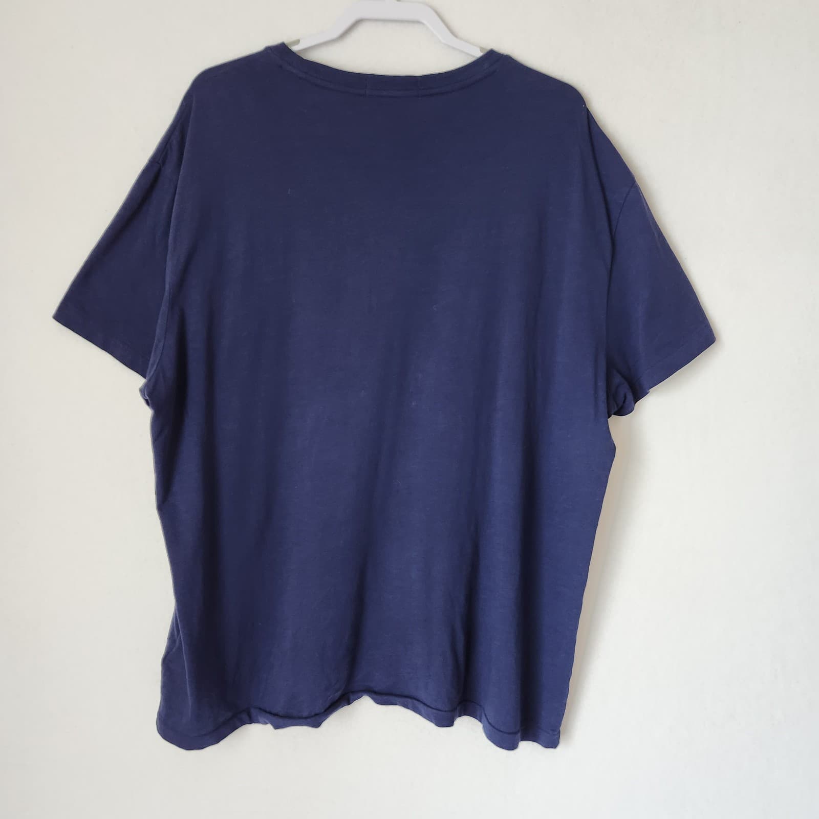 Polo by Ralph Lauren Logo Patchwork Appliqués Classic Fit T-Shirt Blue Men's XL - Thumbnail 5