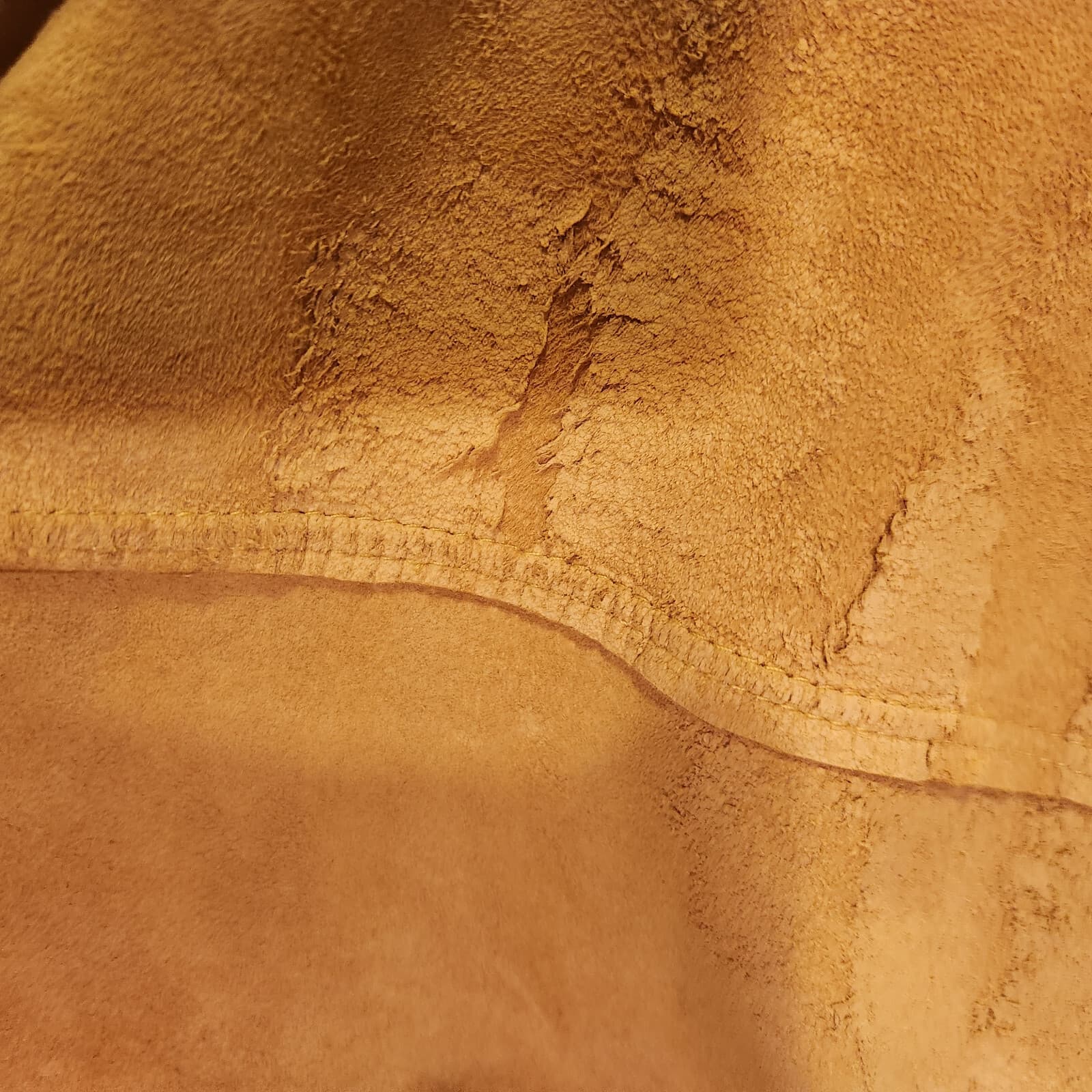 Vintage French Creek 2 Piece Soft Suede Western Shirt+Wide Leg Pants Yellow Sz.M - Thumbnail 19