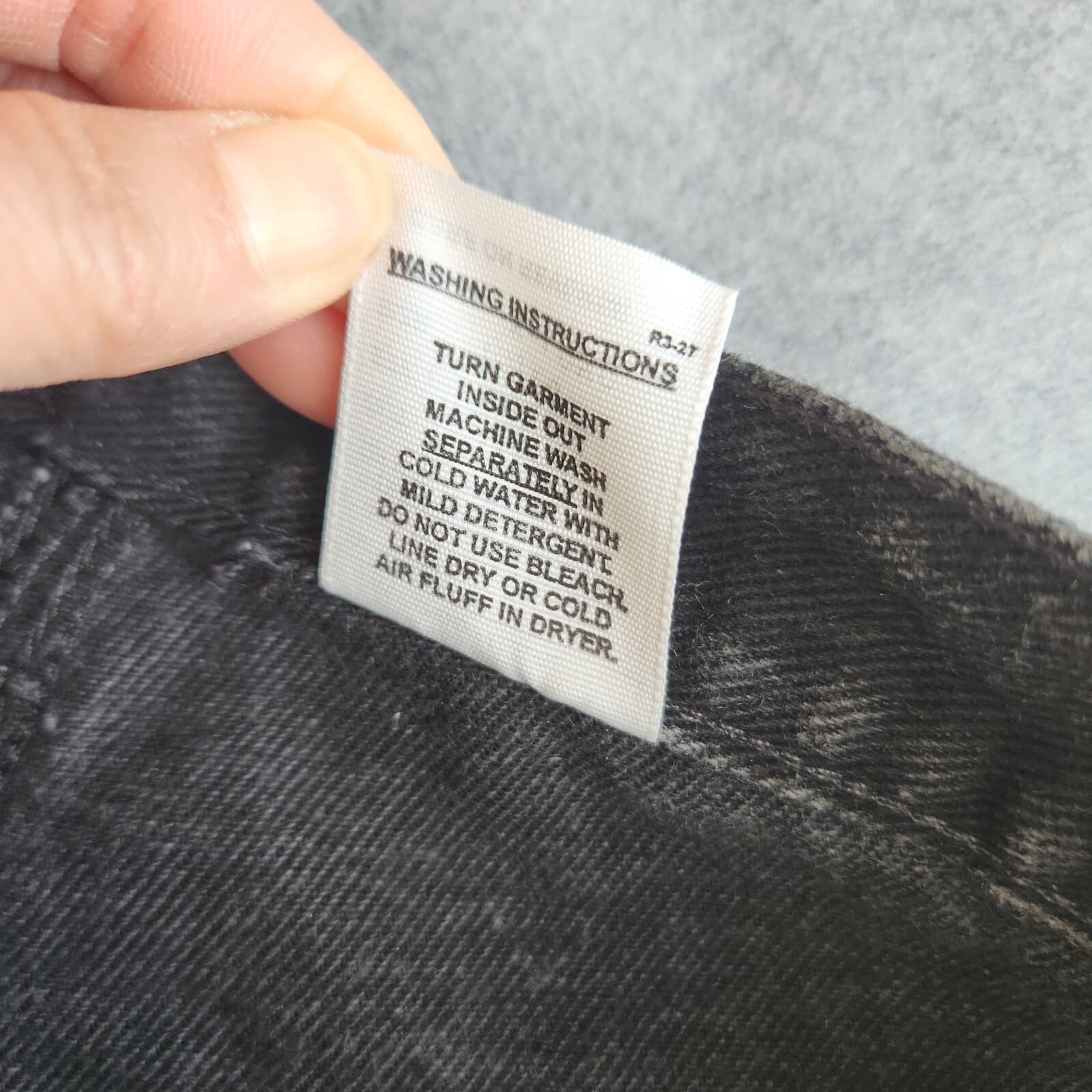 Vintage Rockies Y-York High Rise Jeans Bareback Cotton Black Women 15/16 X-Long - Thumbnail 7
