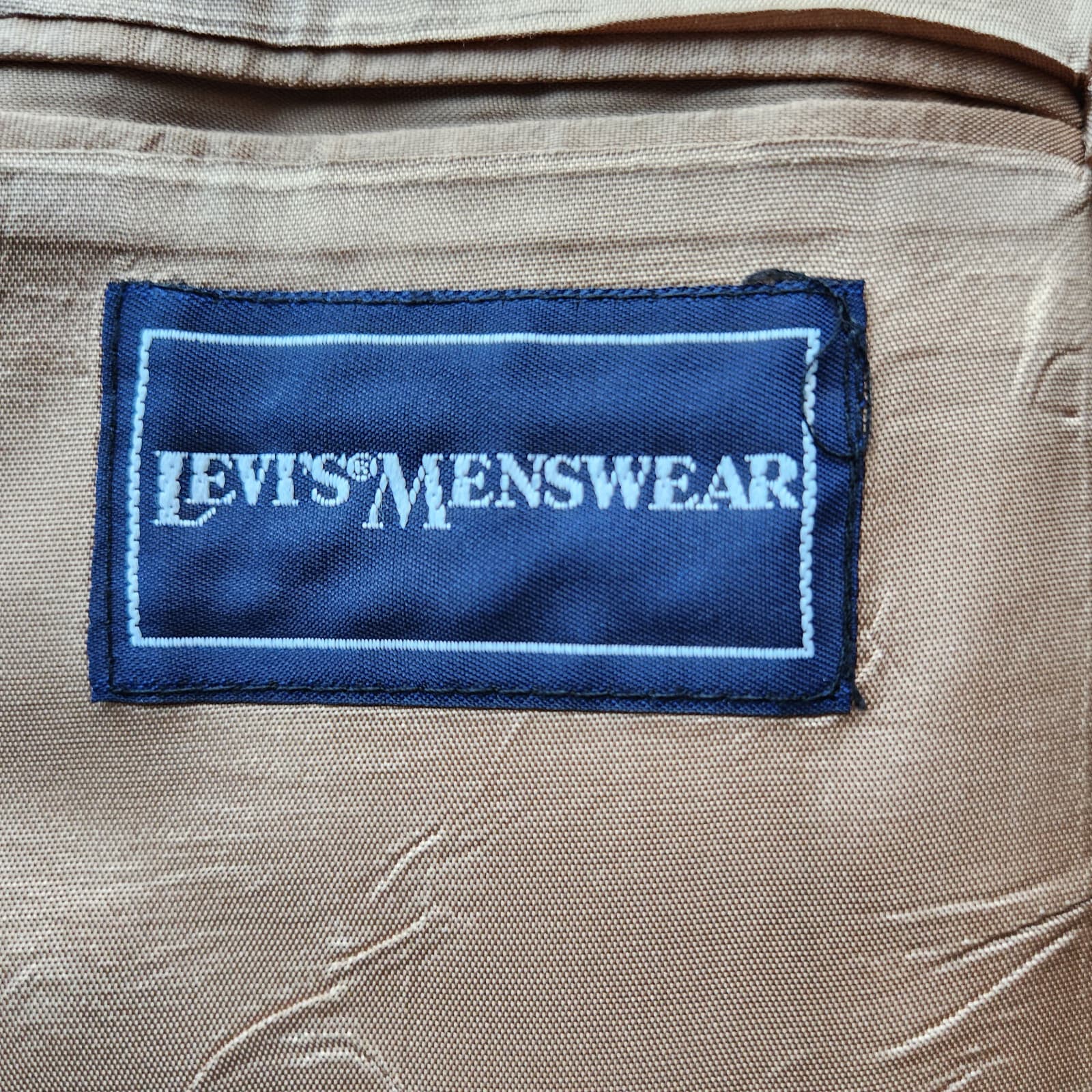 Vintage Levi's Menswear Corduroy Suede Elbow Sport Coat Brown Men's Chest 44" - Thumbnail 8