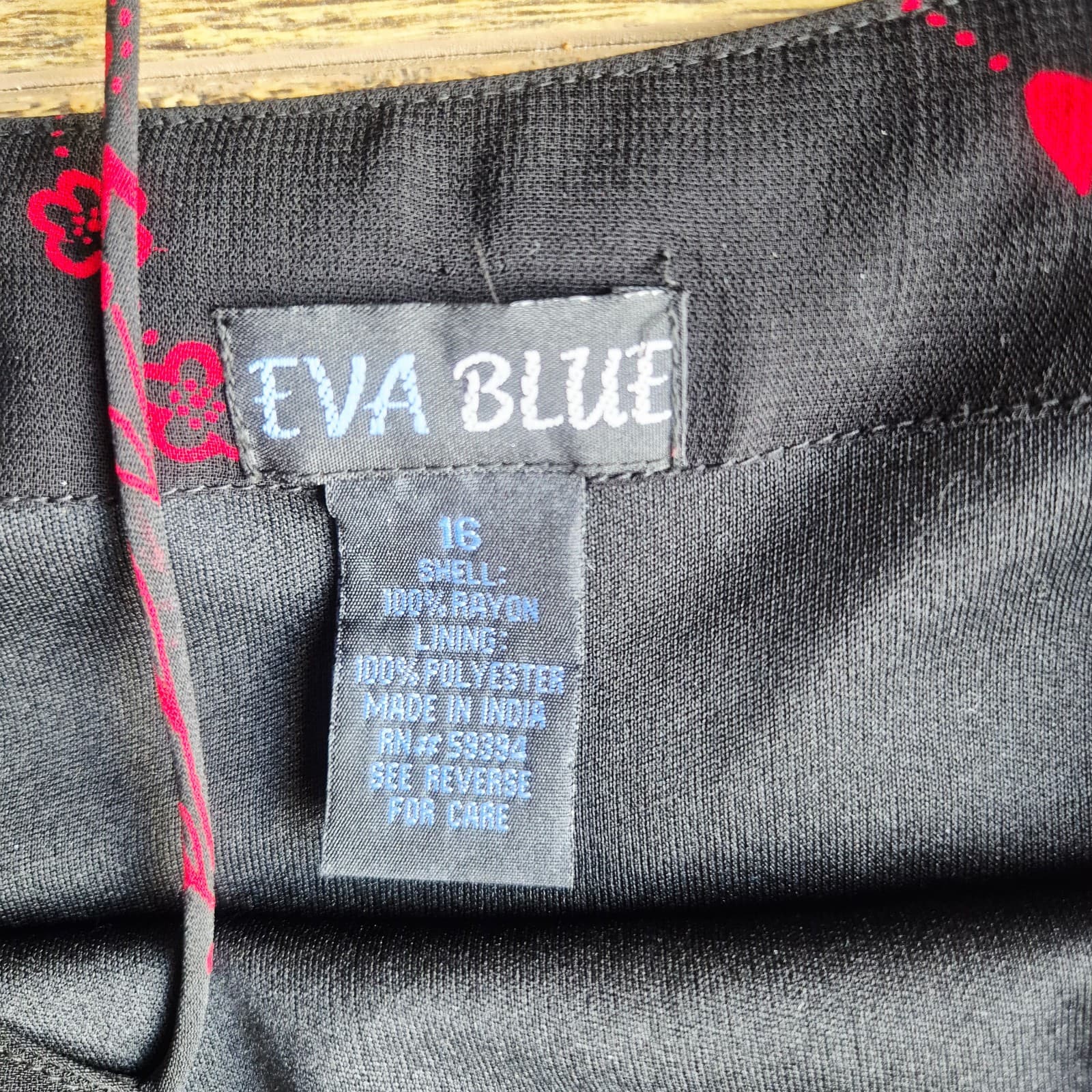 EVA BLUE Y2K Flora Chiffon Spaghetti Strap Slip Dress Asymmetrical Hem Size 16 - Thumbnail 10