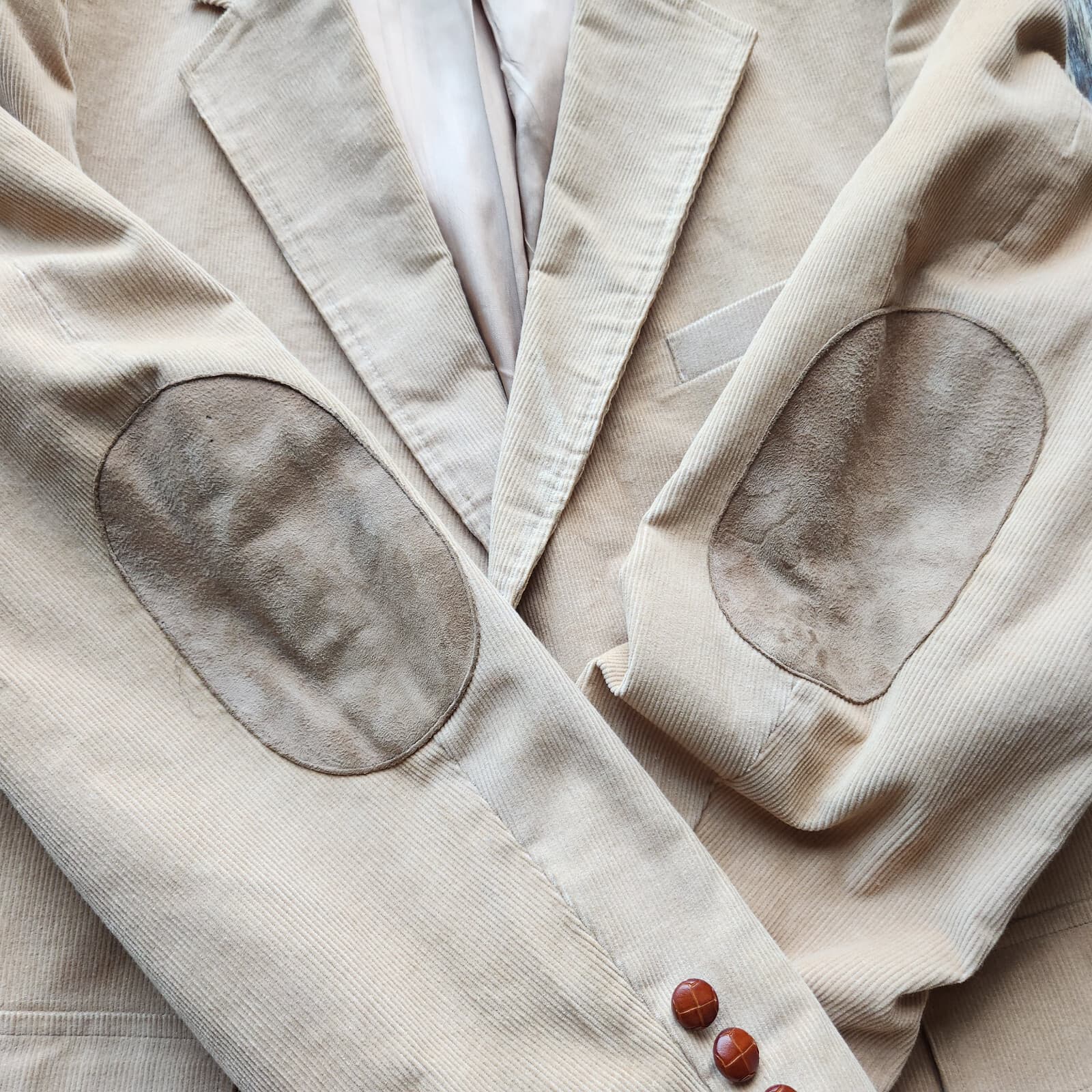 Vintage Levi's Menswear Corduroy Suede Elbow Sport Coat Brown Men's Chest 44" - Thumbnail 4