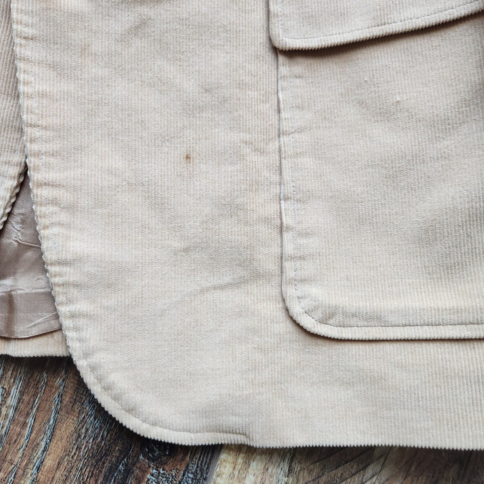 Vintage Levi's Menswear Corduroy Suede Elbow Sport Coat Brown Men's Chest 44" - Thumbnail 10