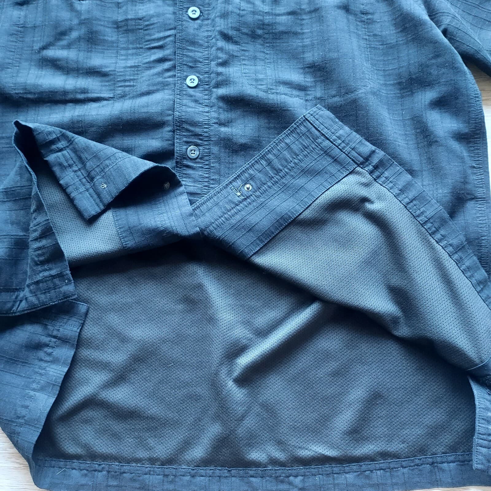 5.11 Tactical Series Shirt Short Sleeve Button-Snap Mesh-Lining Black Men Large - Thumbnail 4