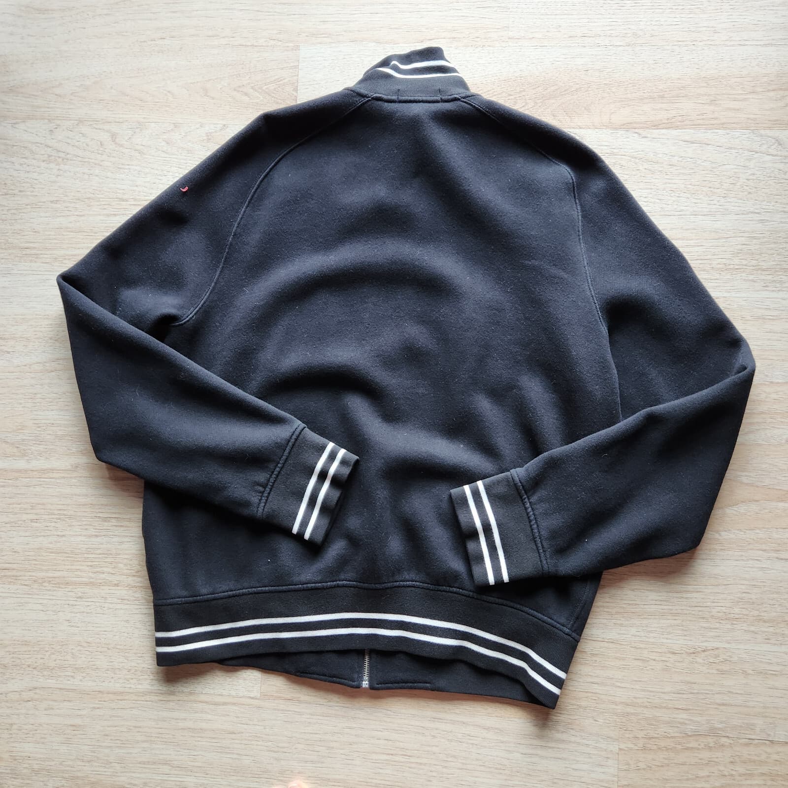 Polo Ralph Lauren Embellished Spell Out Varsity Jacket Fleece Lined Black Mens L - Thumbnail 3