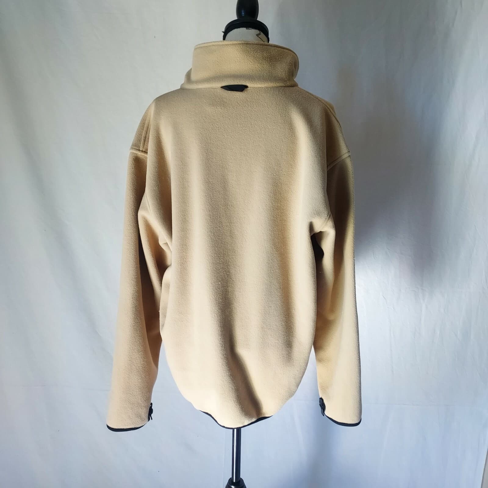 The North Face Fleece Jacket Full-Zip Zip-Pocket Mock Neck Cream Women Sz.L - Thumbnail 5