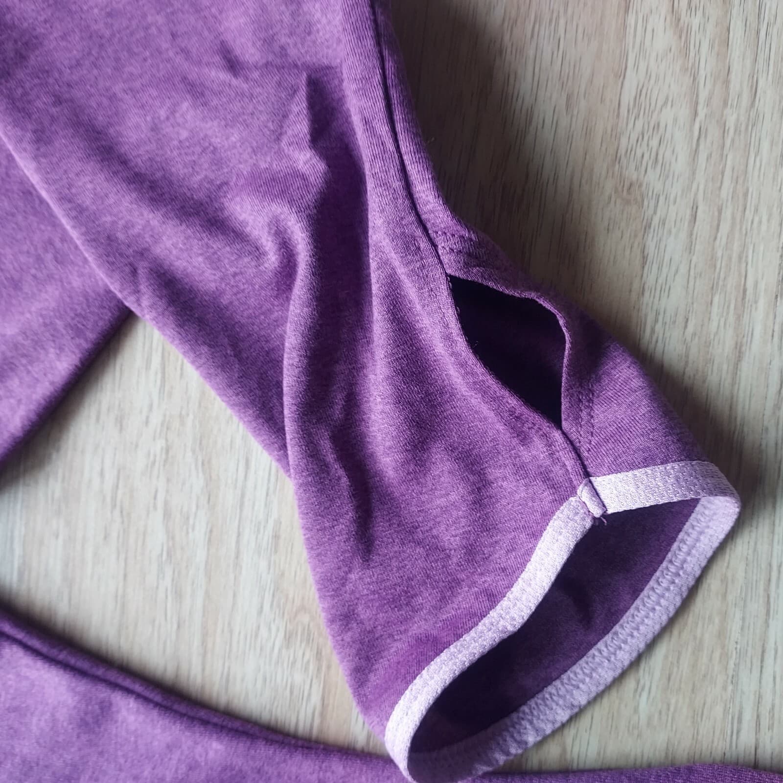The North Face BOSTON Run This Town Hooded Activewear Top Long Sleeve Purple L - Thumbnail 5