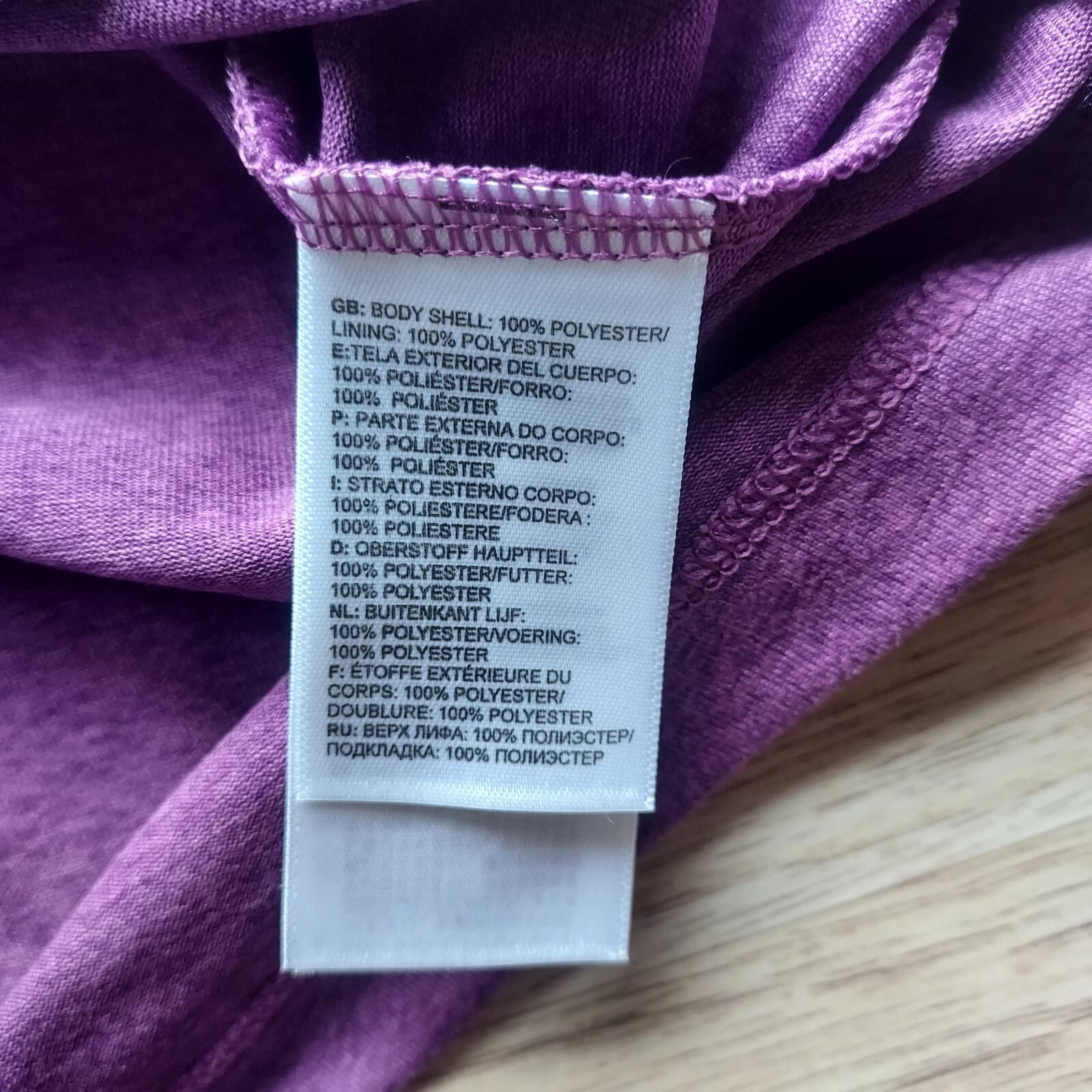 The North Face BOSTON Run This Town Hooded Activewear Top Long Sleeve Purple L - Thumbnail 7