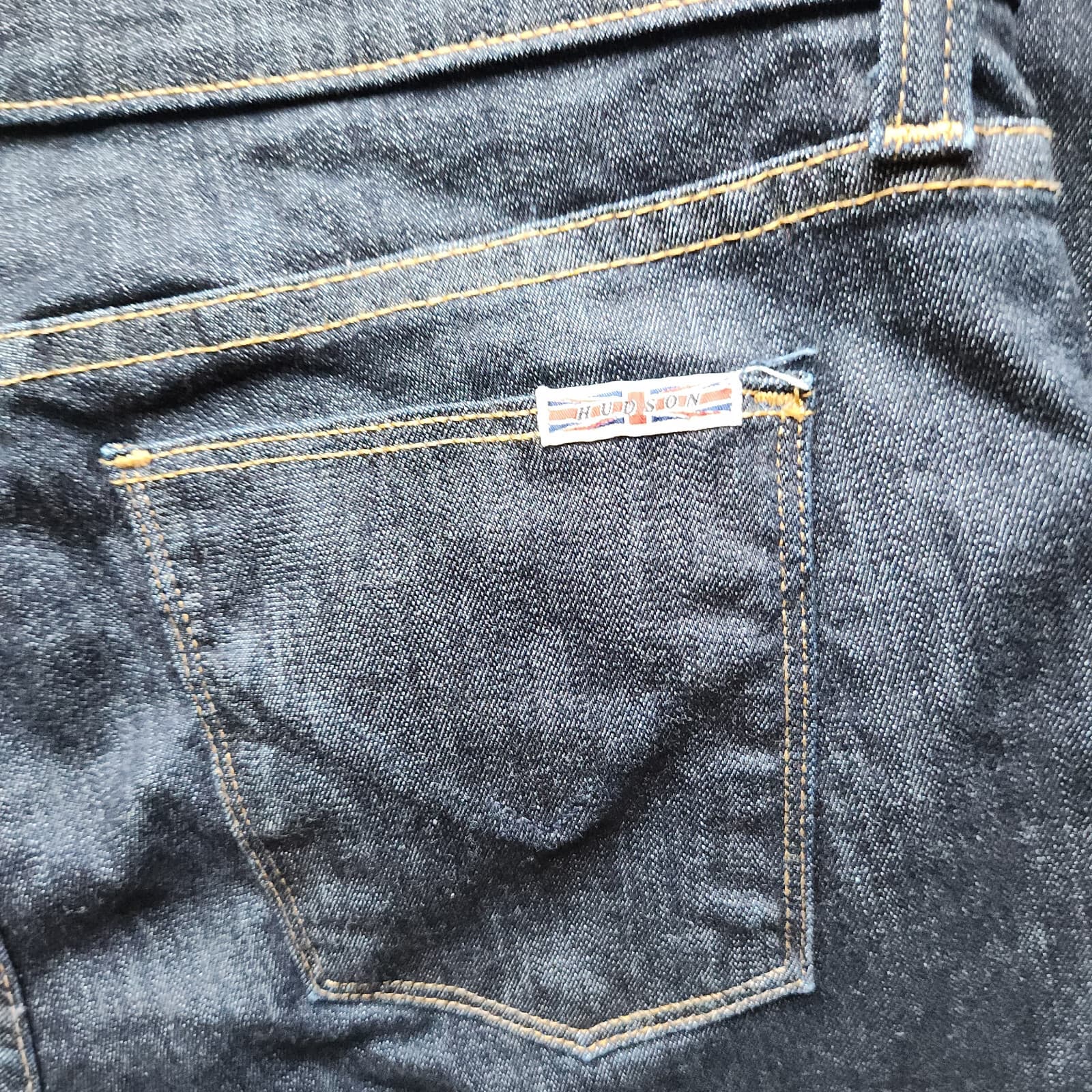 HUDSON Juliette Refine Super Skinny Jeans Ankle-Zip Dark Wash Blue Womens 28 USA - Thumbnail 8