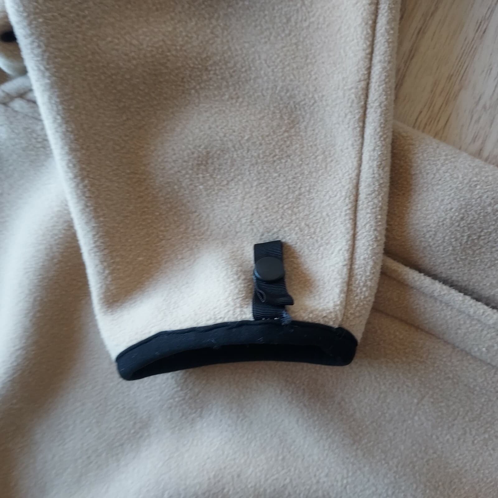 The North Face Fleece Jacket Full-Zip Zip-Pocket Mock Neck Cream Women Sz.L - Thumbnail 7