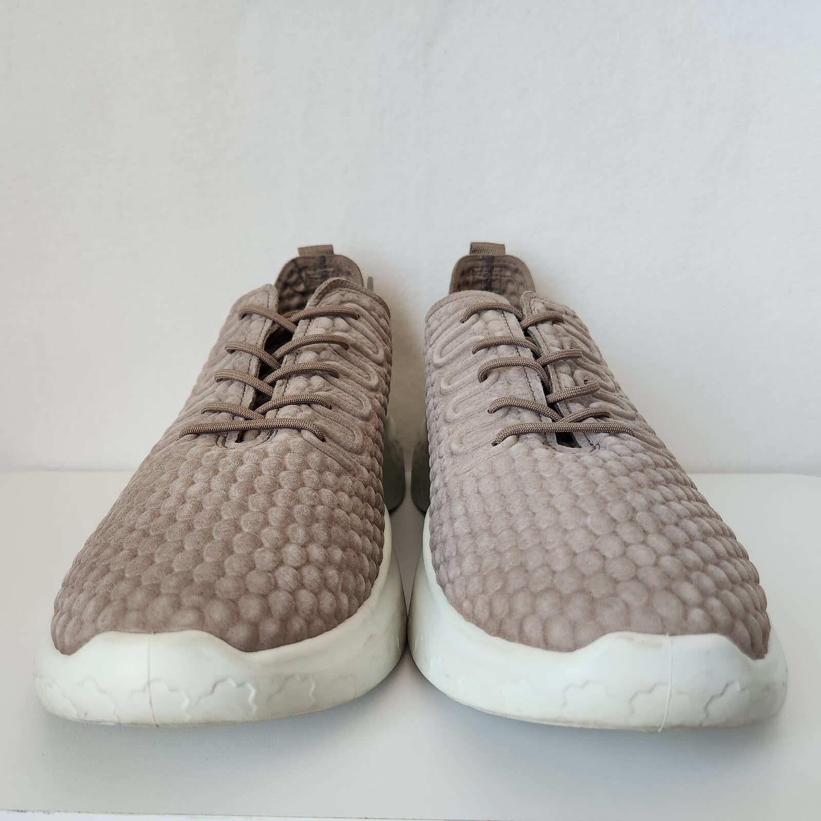 ECCO Men's EU43 US9 Therap Lace Sneaker Fluidform Comfort Lace-Up Leather Taupe - Thumbnail 7