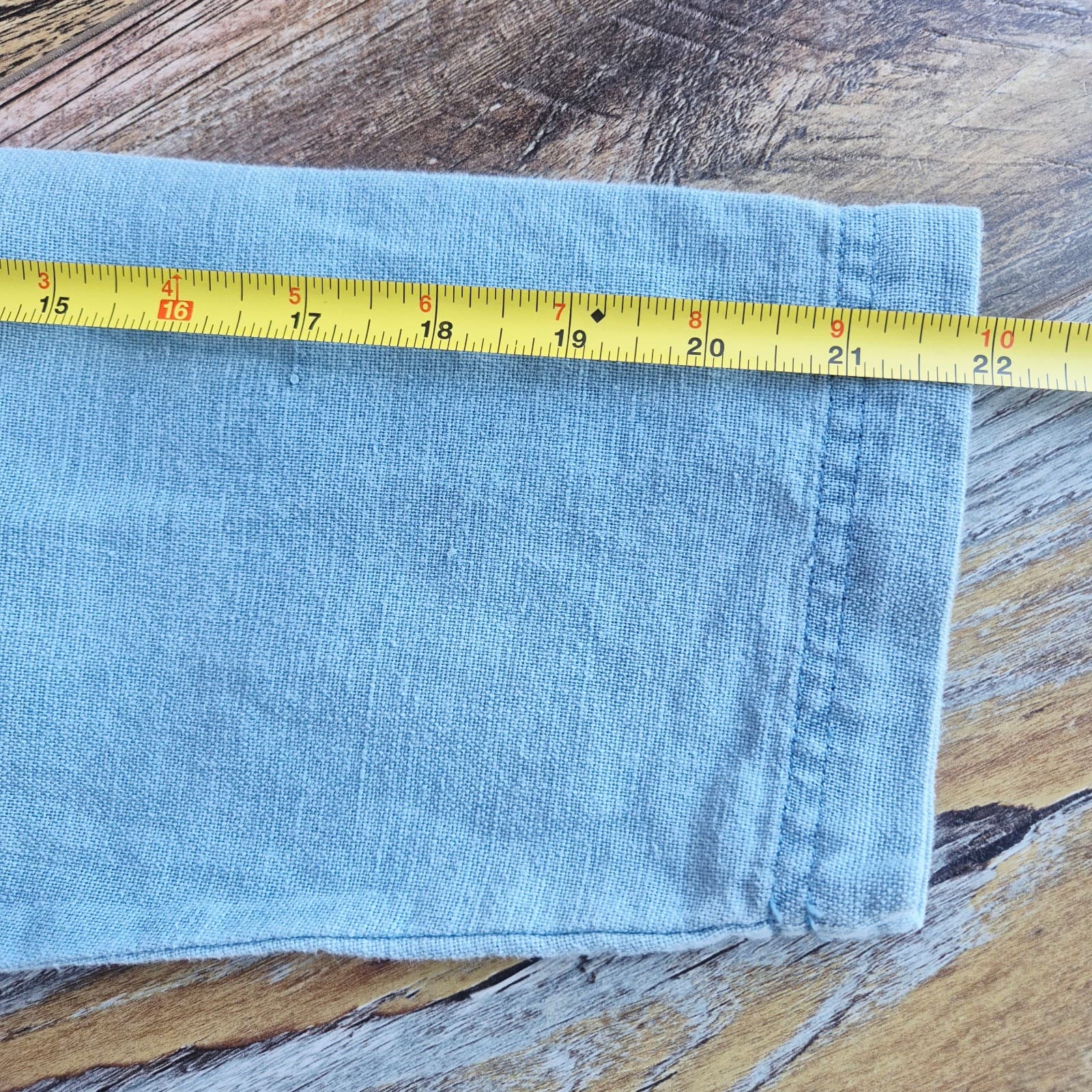 Vintge DAVID DART Sport Linen Blend Chambray Boxy Shirt Snap Pocket Women's S - Thumbnail 10