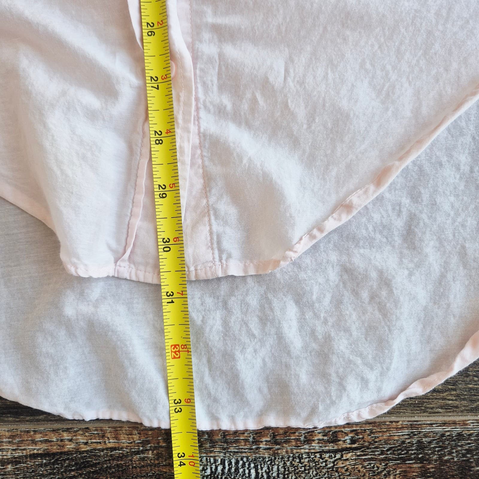 Zara Floral Embroidered Hi-Low Tunnic Button-Up Shirt Roll Tap Sleeve Pink Sz.XS - Thumbnail 16