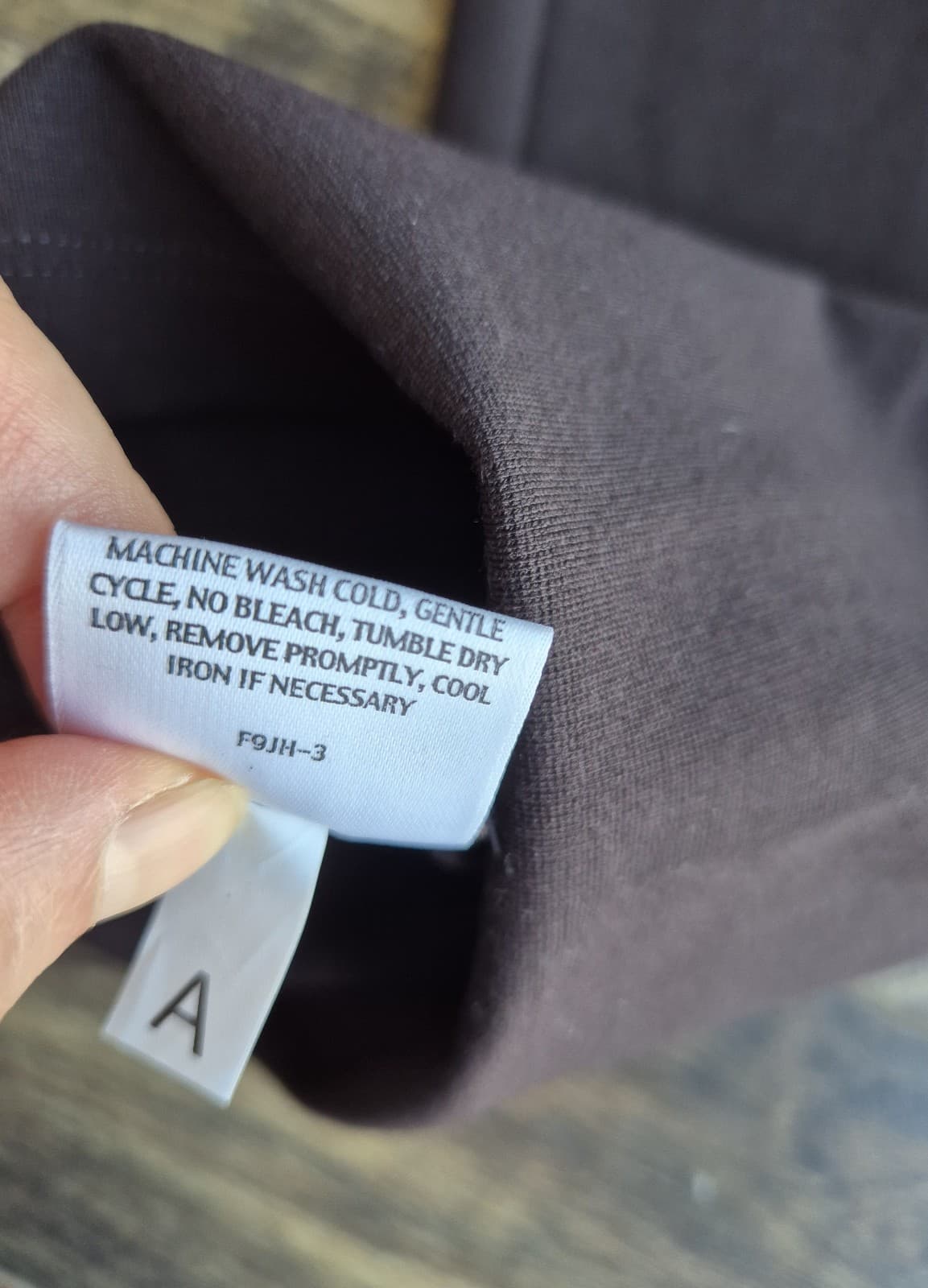 NEW EILEEN FISHER $138 Heavyweight Rayon Knit Pullon Slim Pants Brown Choco Sz.L - Thumbnail 6