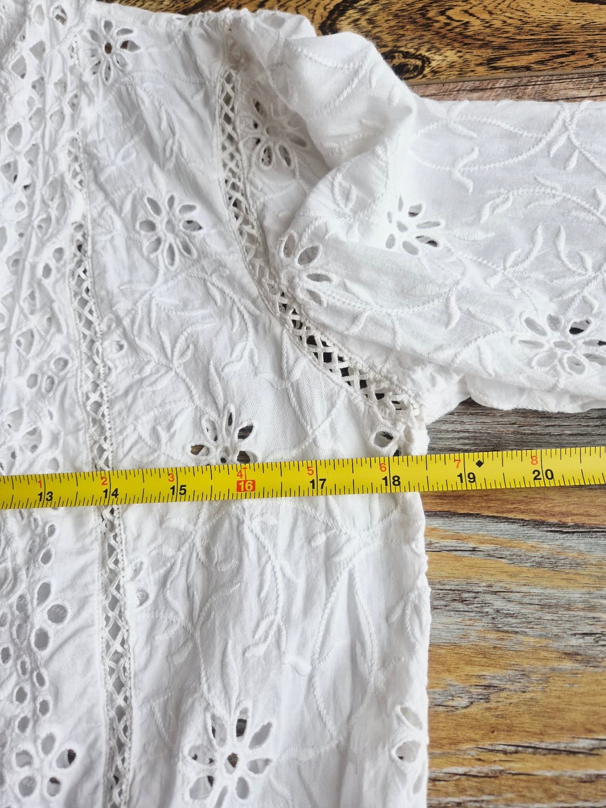 Lauren Ralph Lauren 2 Pc. White Eyelet Embroidered Open Jacket + Slip Dress Sz.S - Thumbnail 23