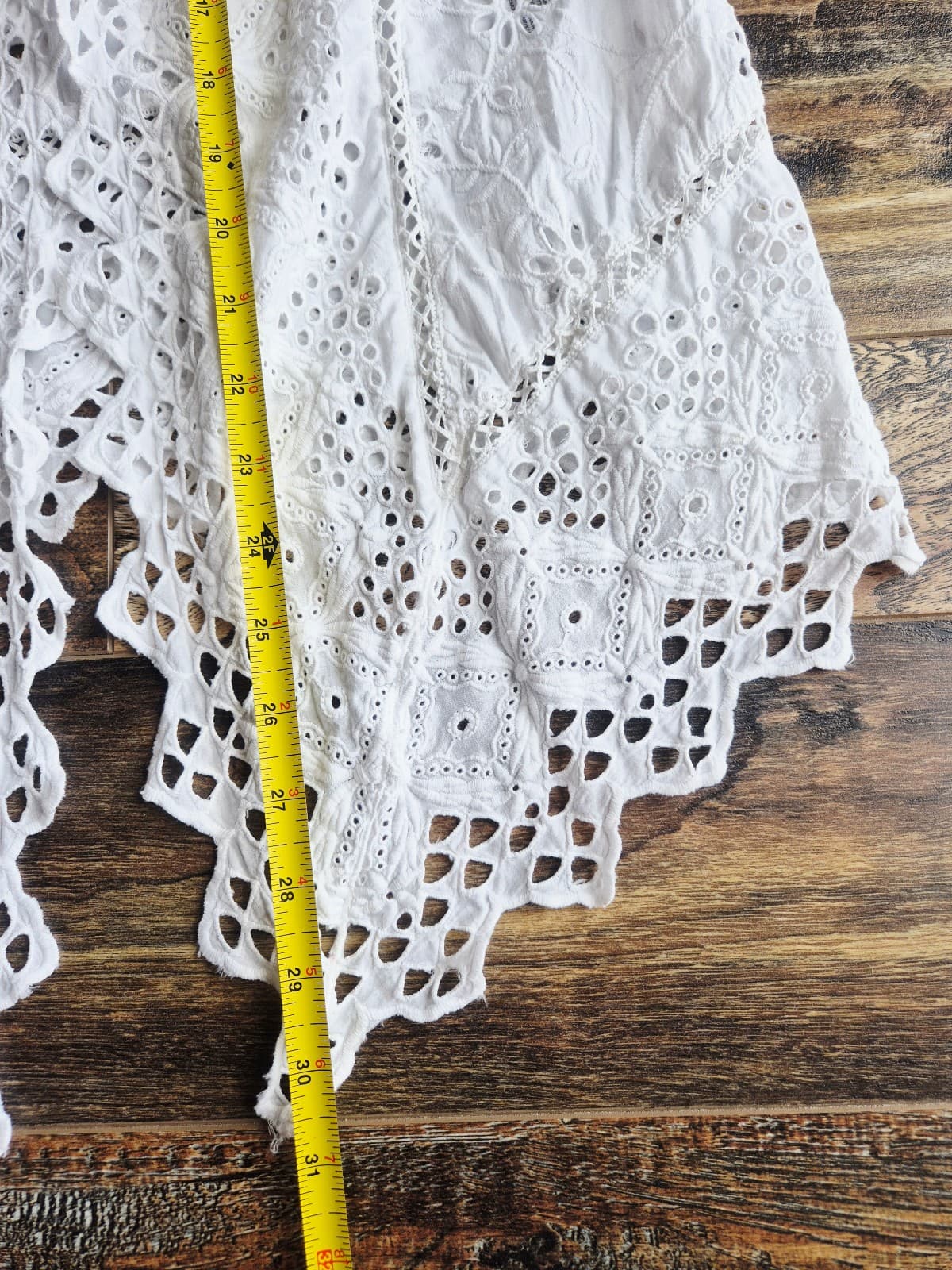Lauren Ralph Lauren 2 Pc. White Eyelet Embroidered Open Jacket + Slip Dress Sz.S - Thumbnail 24