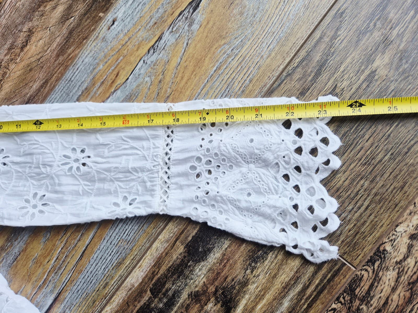Lauren Ralph Lauren 2 Pc. White Eyelet Embroidered Open Jacket + Slip Dress Sz.S - Thumbnail 22