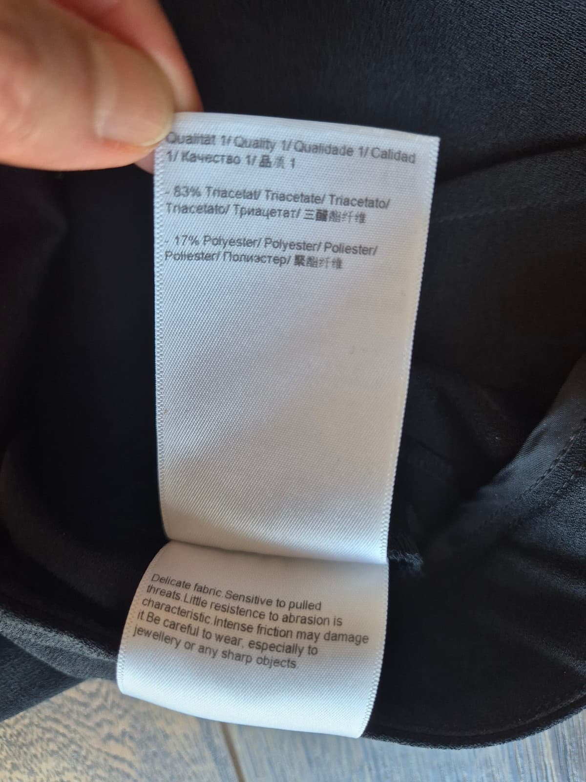 ESCADA Torah Straight-Leg Dress Pants High Rise Black Womn's 44 - Thumbnail 8