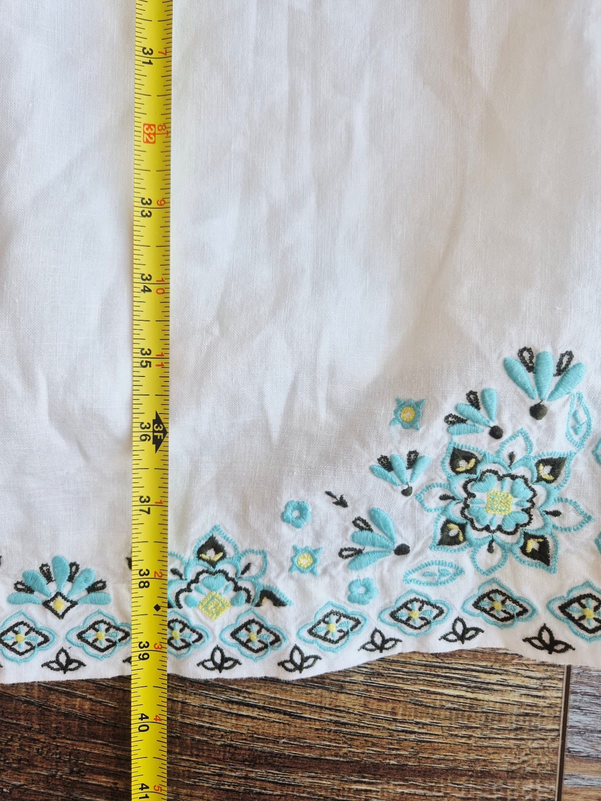 J.Jill Love Linen Embroidered Midi Shift Dress Sleeveless Lined White Women's 2X - Thumbnail 14