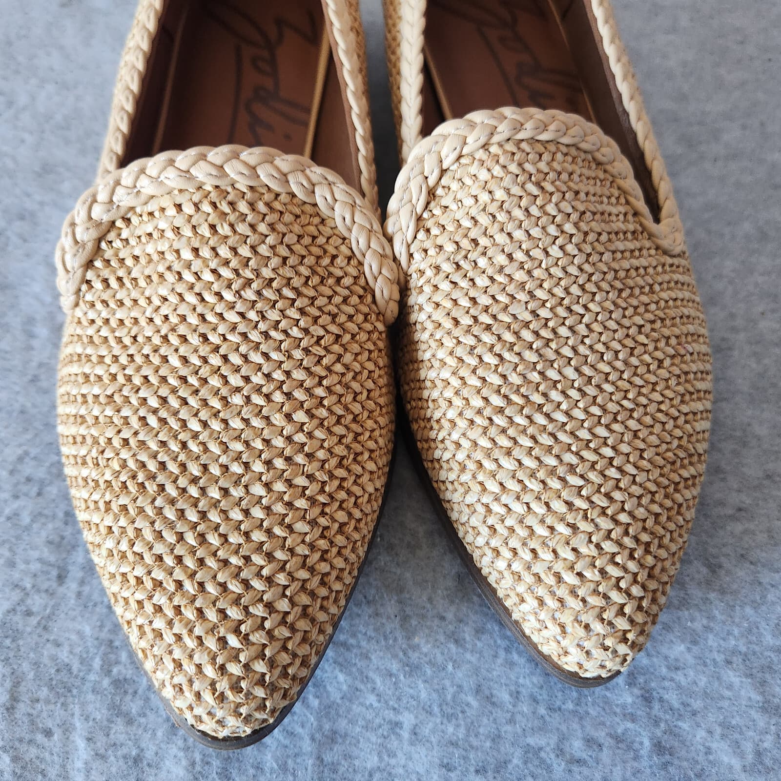 NWoB Zodiac $80 Hill Loafer Flat Woven Braided Foam Footbed Natural Beige US7M - Thumbnail 6
