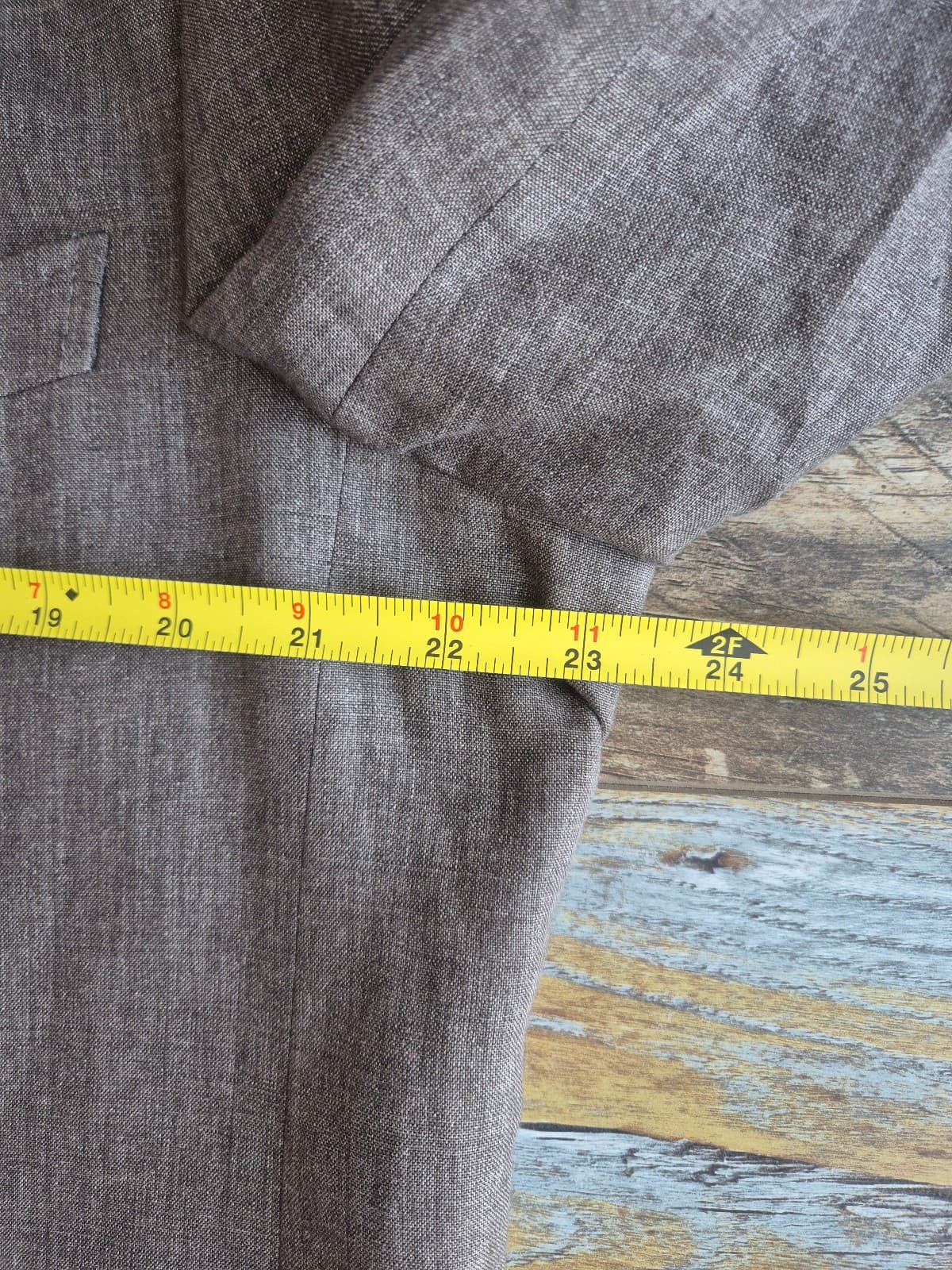 Ermenegildo Zegna Made in Switzerland 100% Linen Sport Coat Brown Men's 56L - Thumbnail 13