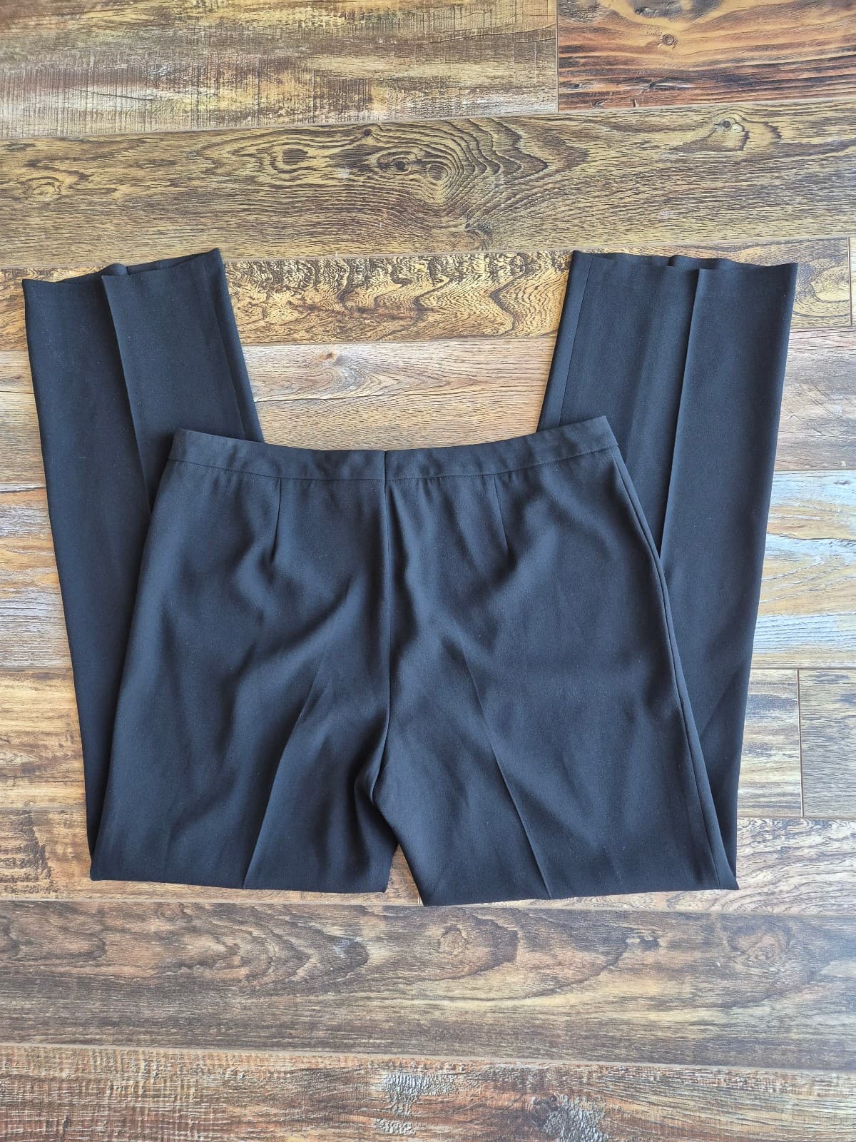 ESCADA Torah Straight-Leg Dress Pants High Rise Black Womn's 44 - Thumbnail 4