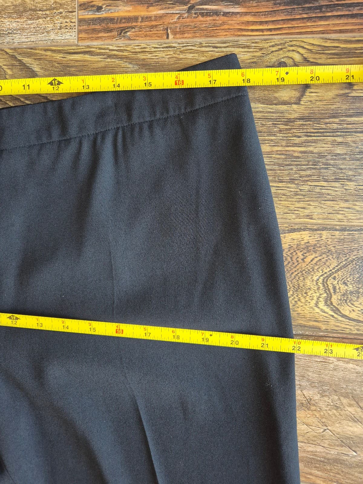 ESCADA Torah Straight-Leg Dress Pants High Rise Black Womn's 44 - Thumbnail 9
