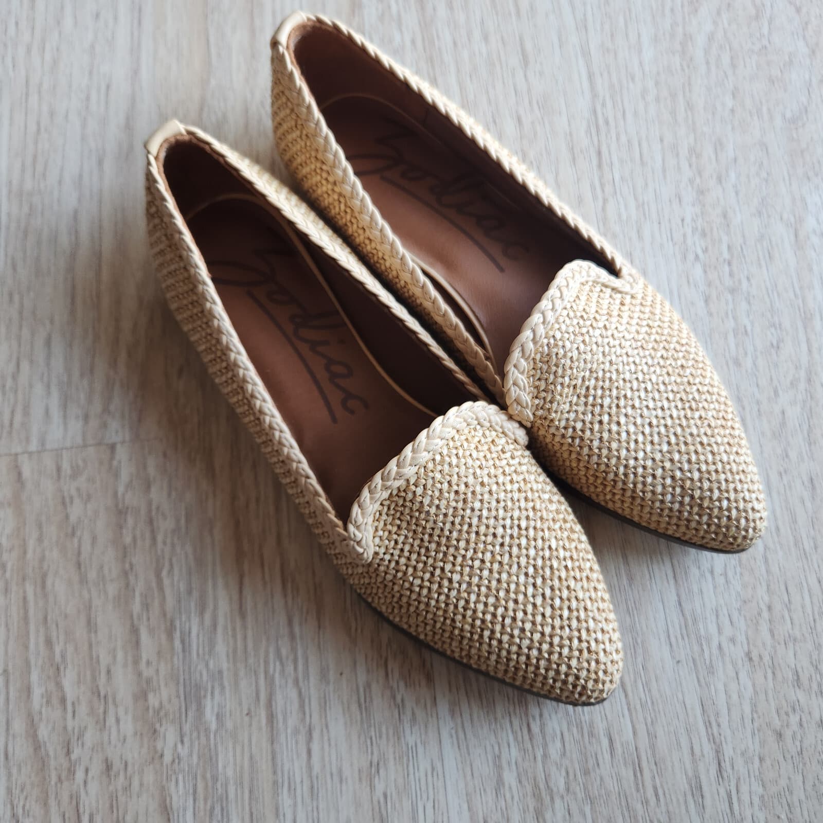 NWoB Zodiac $80 Hill Loafer Flat Woven Braided Foam Footbed Natural Beige US7M - Thumbnail 7