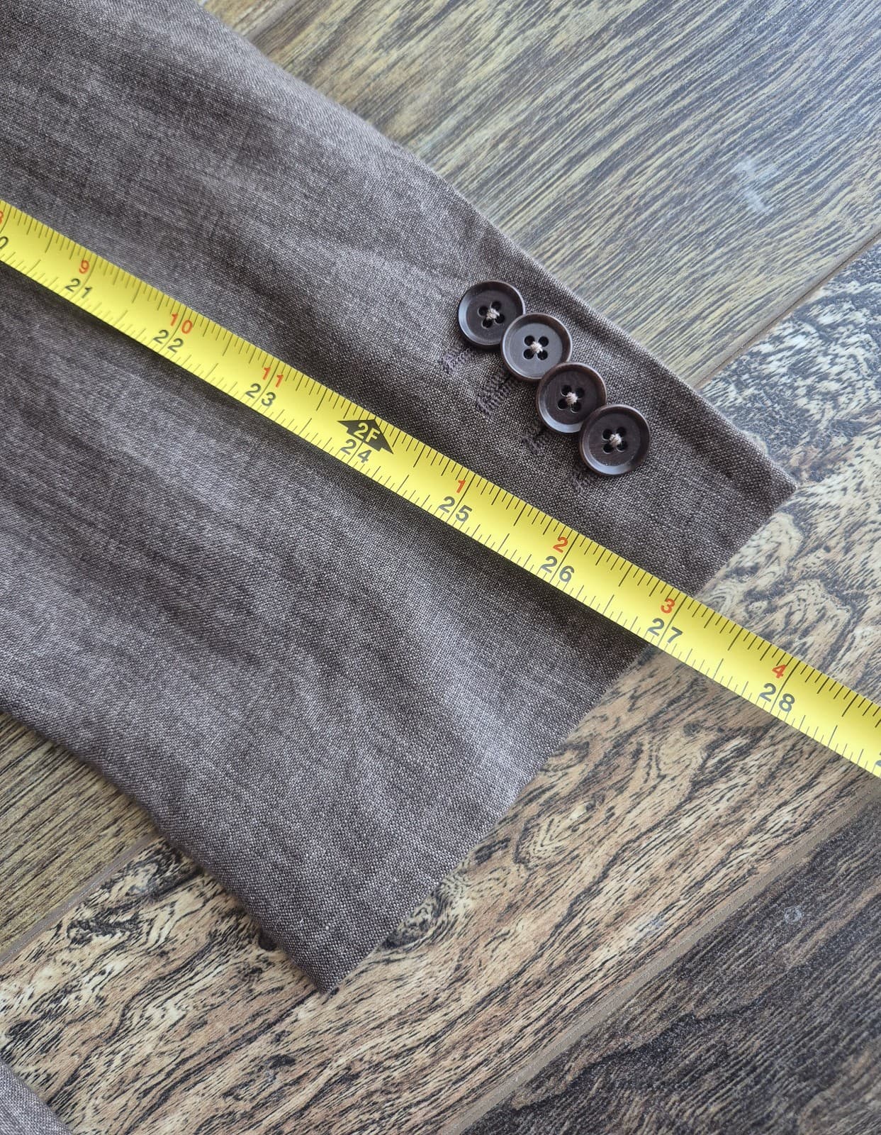 Ermenegildo Zegna Made in Switzerland 100% Linen Sport Coat Brown Men's 56L - Thumbnail 12