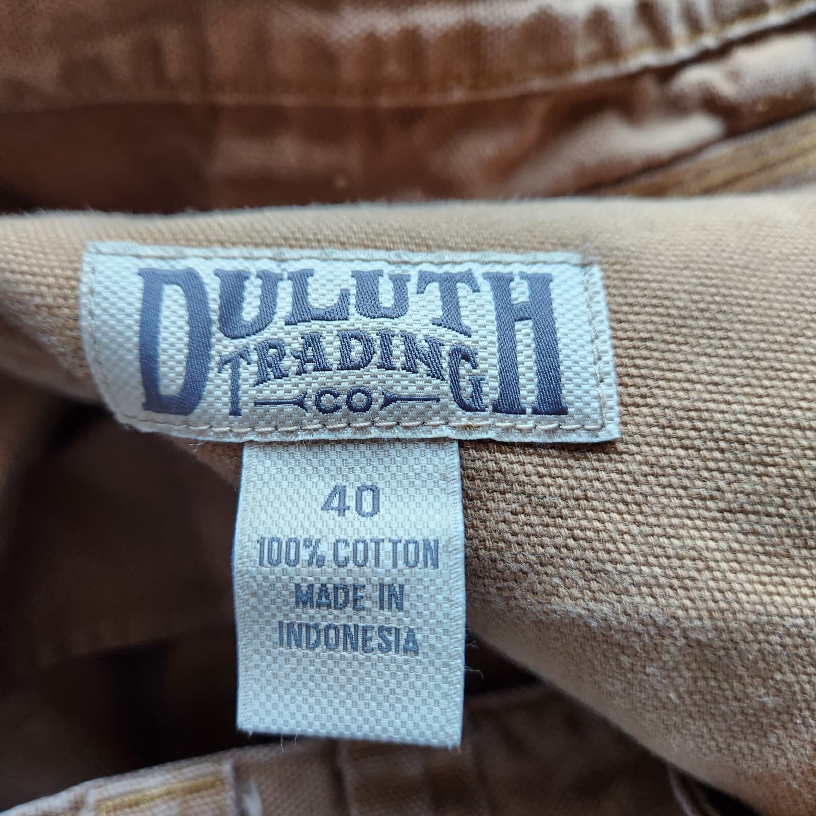 Duluth Trading Co. Duck Heavy Duty Canvas 9" Inseam Shorts Zip Cotton Tan Men 40 - Thumbnail 5