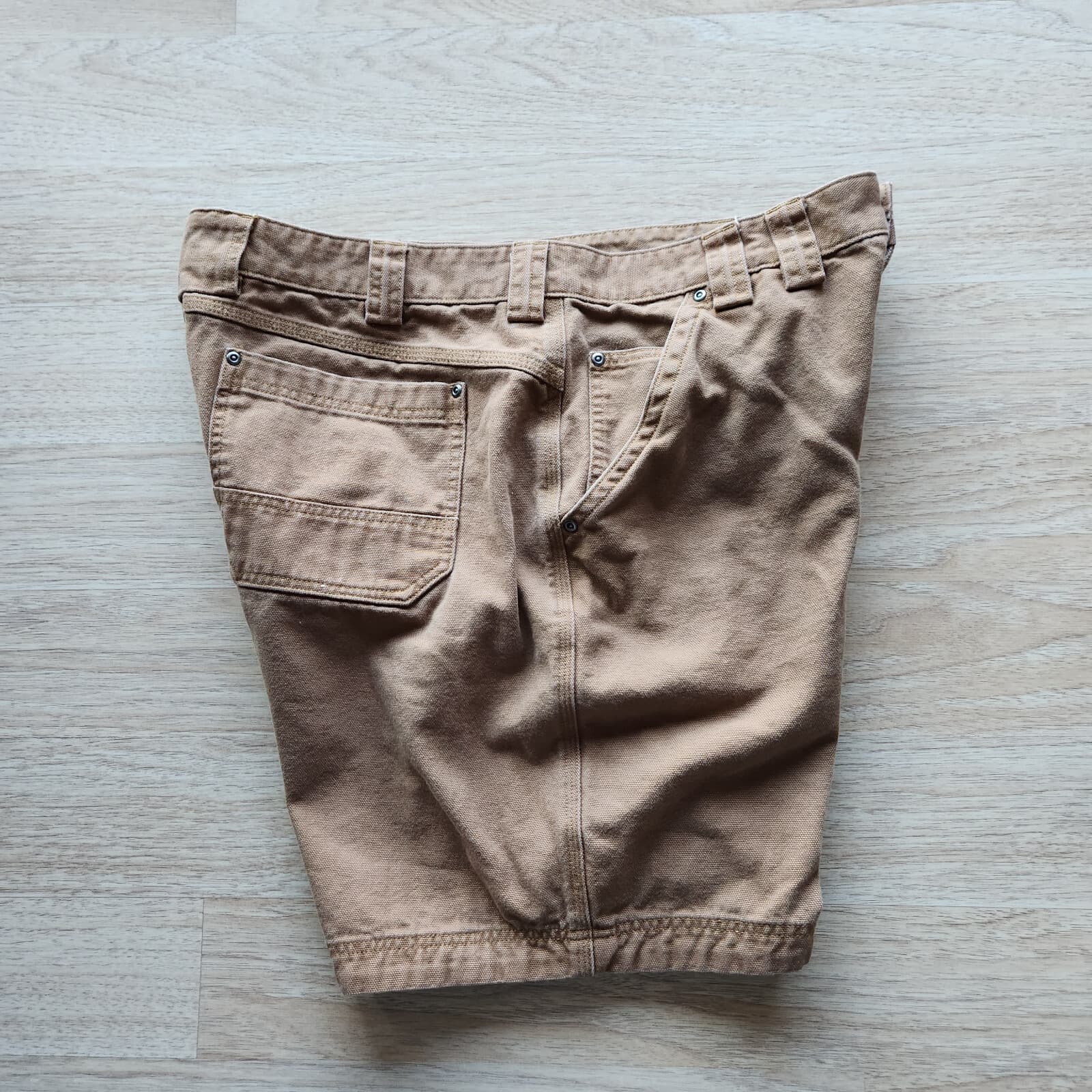 Duluth Trading Co. Duck Heavy Duty Canvas 9" Inseam Shorts Zip Cotton Tan Men 40 - Thumbnail 2