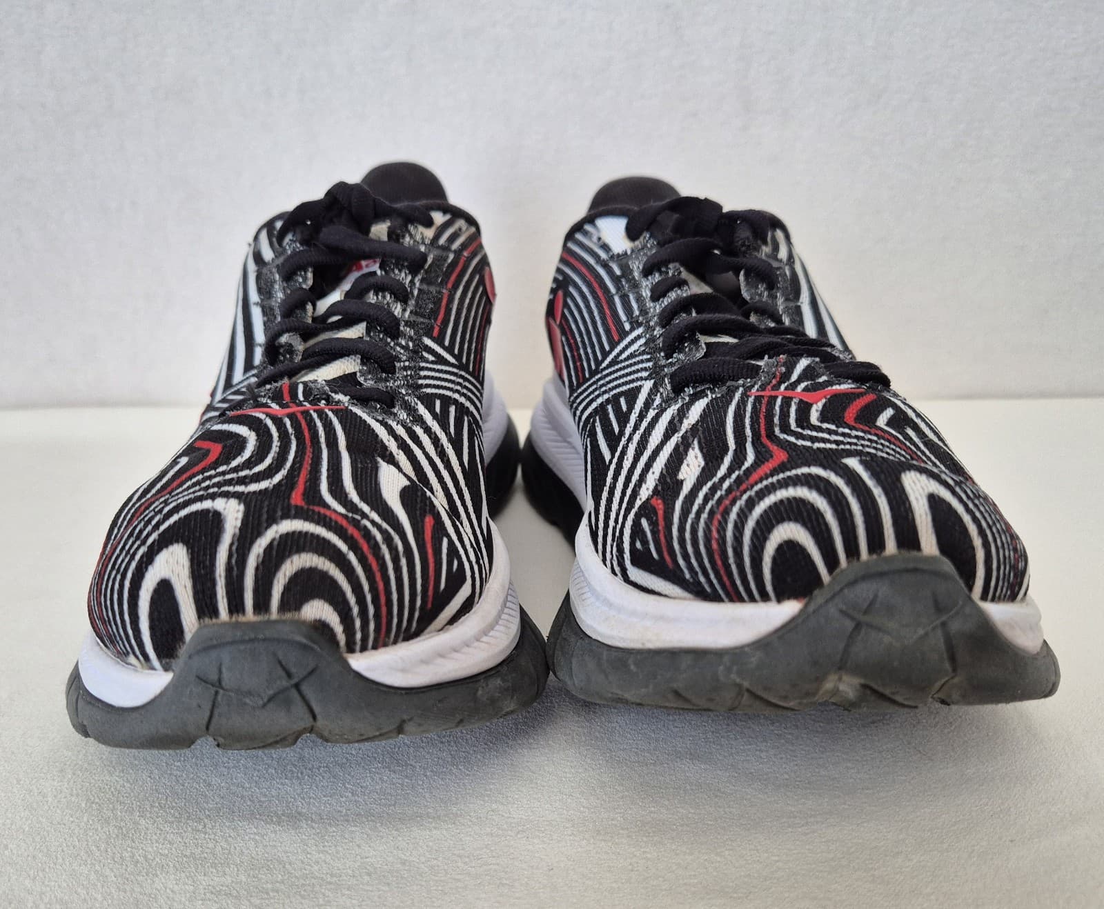 HOKA One One Ironman Mach 4 Women's US7B Running Shoe Lace-Up Mesh Graphic Black - Thumbnail 10
