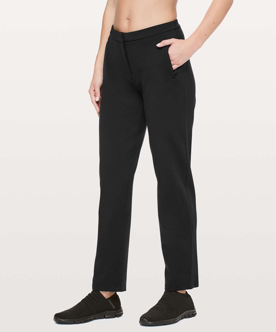Lululemon On The Move 28" Pants High Rise Straight Ankle Stretch Pocket Black 4 - Thumbnail 6