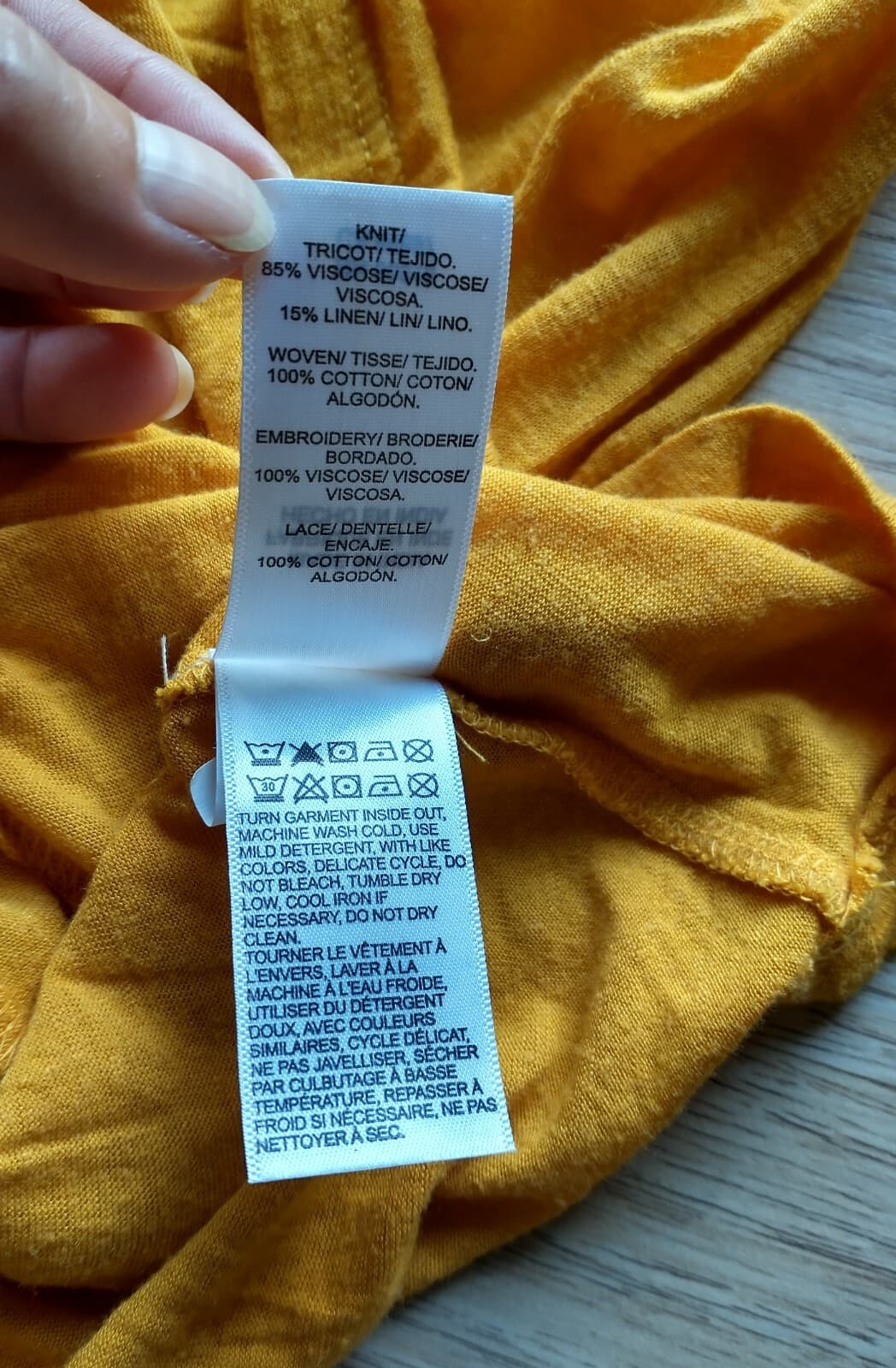 NWT Lucky Brand Embroidered Linen Blend Top Sleeveless Scoop Neck Yellow XL $60 - Thumbnail 10