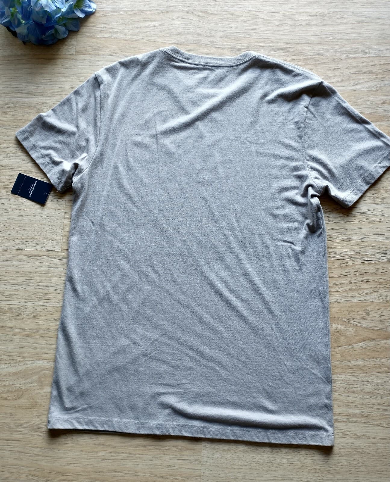 NWT Lucky Brand T-Shirt Short Sleeve Grey Cotton Blend Men Sz.M - Thumbnail 3
