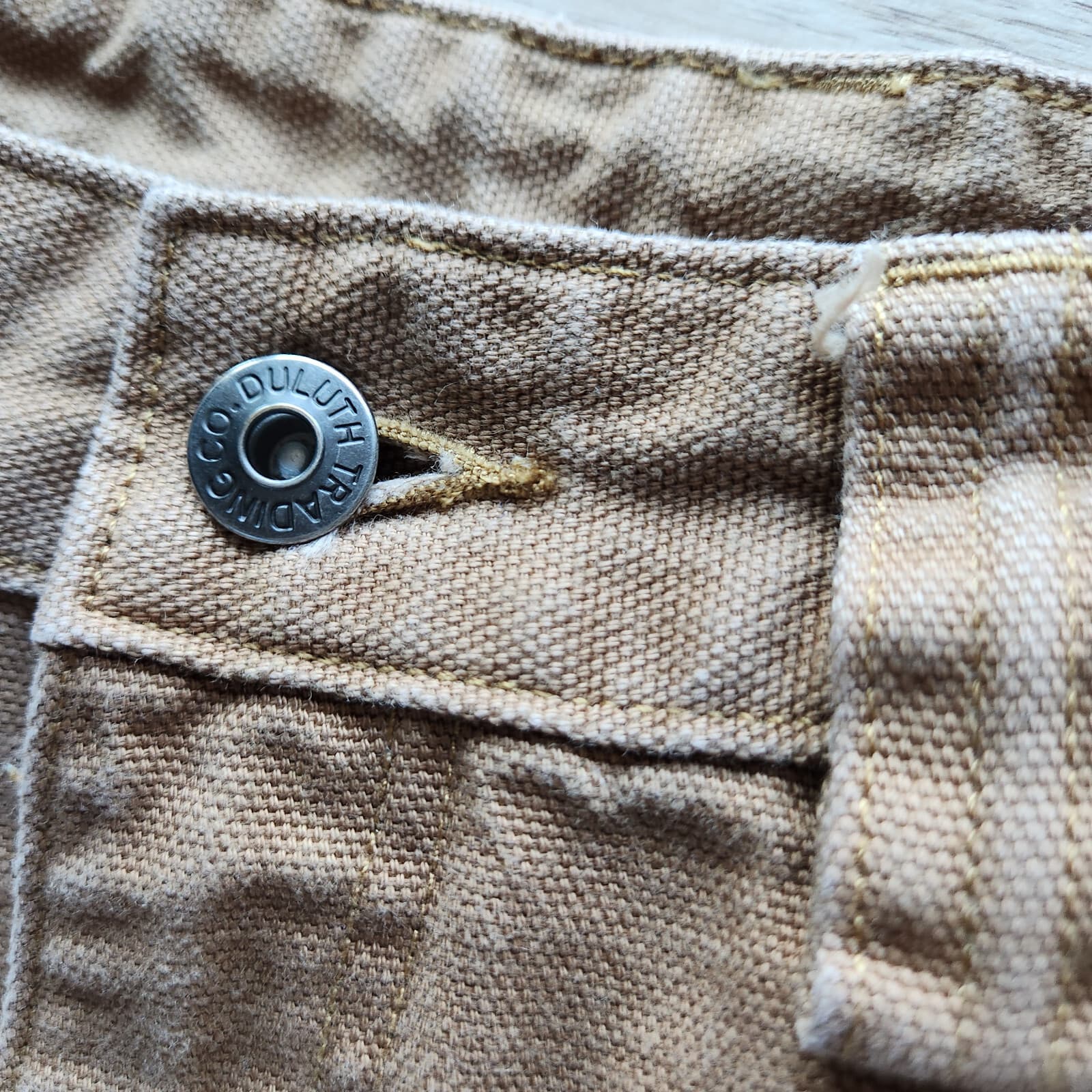Duluth Trading Co. Duck Heavy Duty Canvas 9" Inseam Shorts Zip Cotton Tan Men 40 - Thumbnail 3