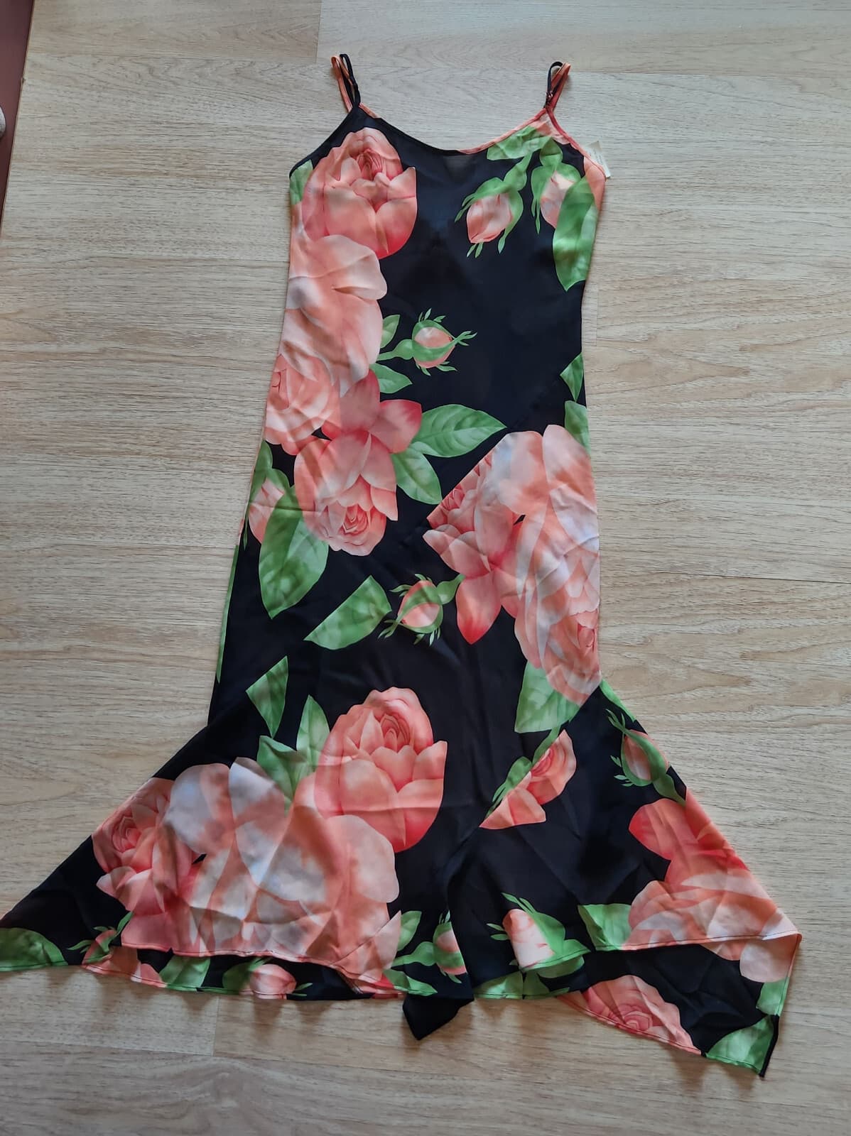 Vintage NWT Victoria's Secret Collection Floral Maxi Slip Dress Multicolor Sz.L - Thumbnail 4