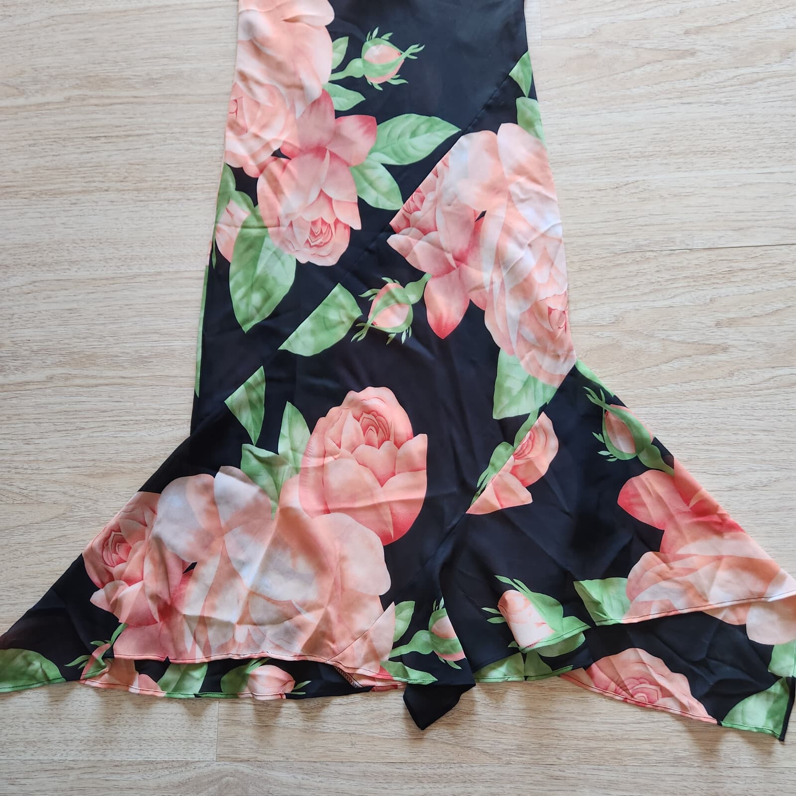 Vintage NWT Victoria's Secret Collection Floral Maxi Slip Dress Multicolor Sz.L - Thumbnail 6