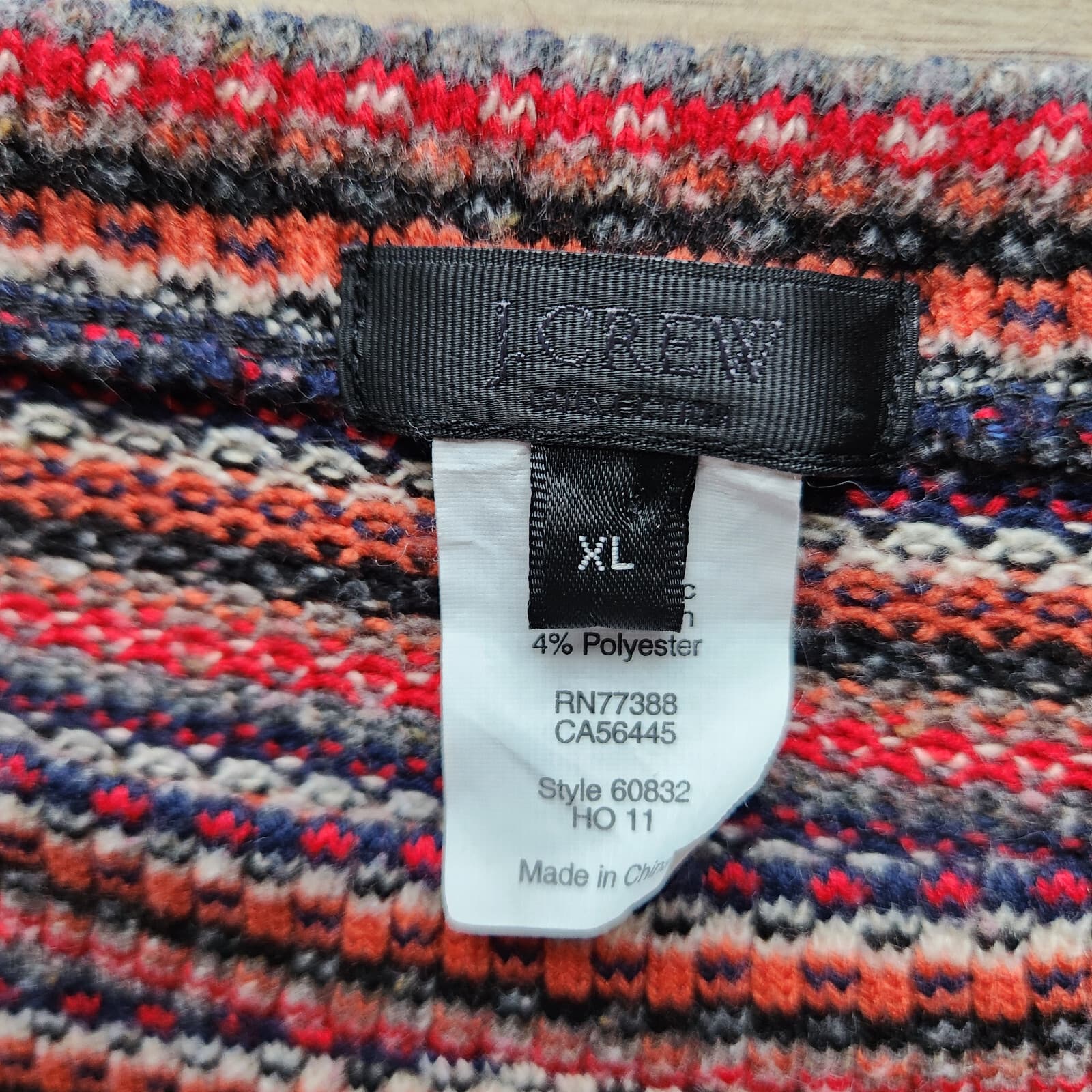 J.Crew Collection Stripe Boat Neck Sweater Cotton Blend Mulicolor Women's XL - Thumbnail 7