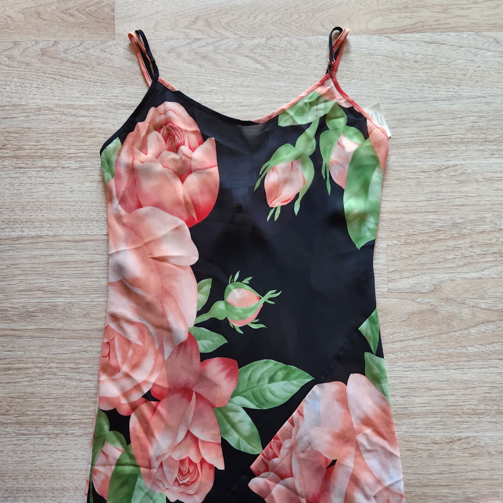 Vintage NWT Victoria's Secret Collection Floral Maxi Slip Dress Multicolor Sz.L - Thumbnail 5