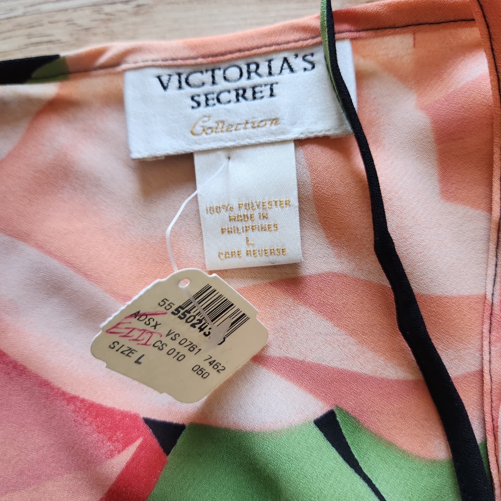 Vintage NWT Victoria's Secret Collection Floral Maxi Slip Dress Multicolor Sz.L - Thumbnail 10