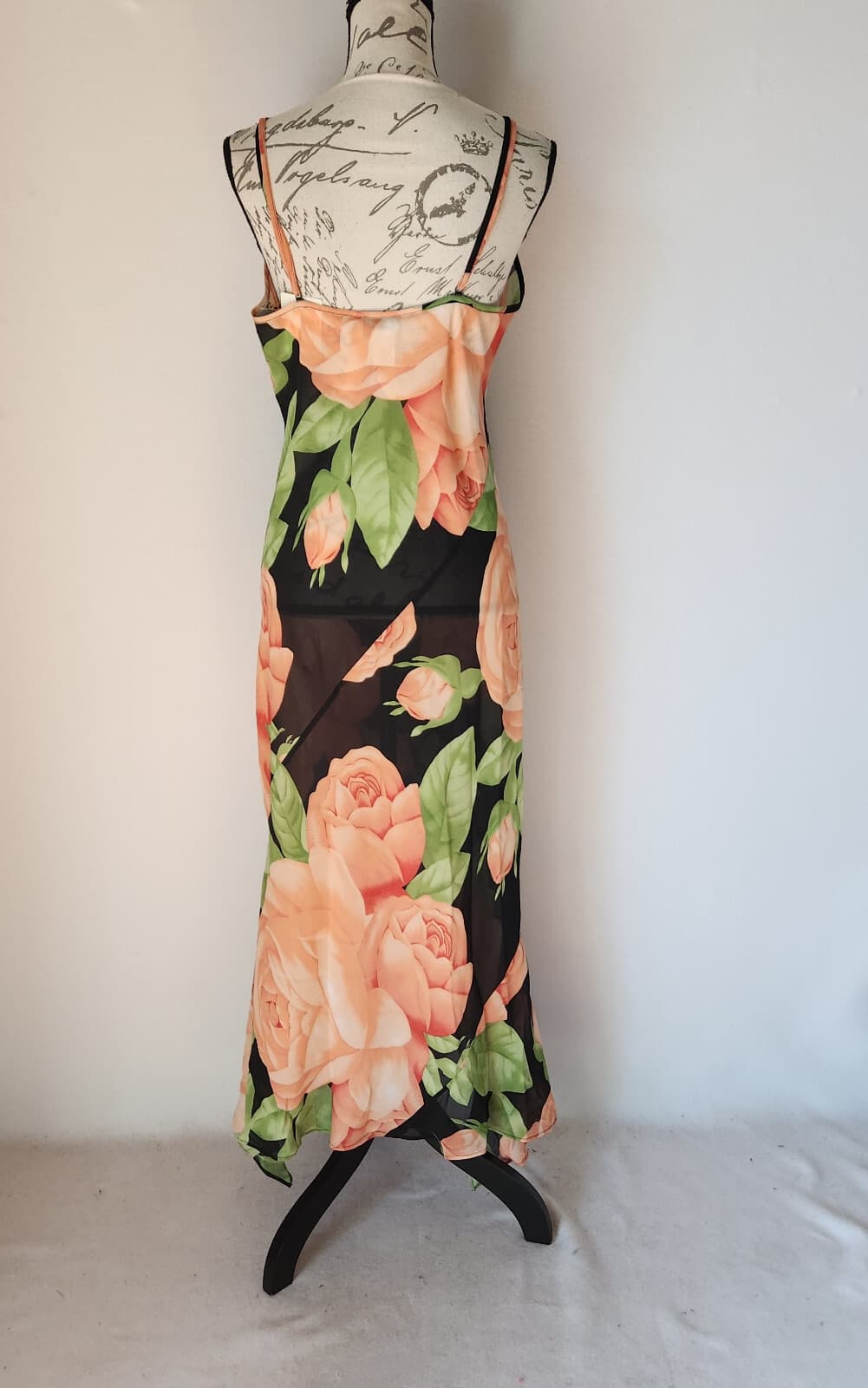 Vintage NWT Victoria's Secret Collection Floral Maxi Slip Dress Multicolor Sz.L - Thumbnail 8