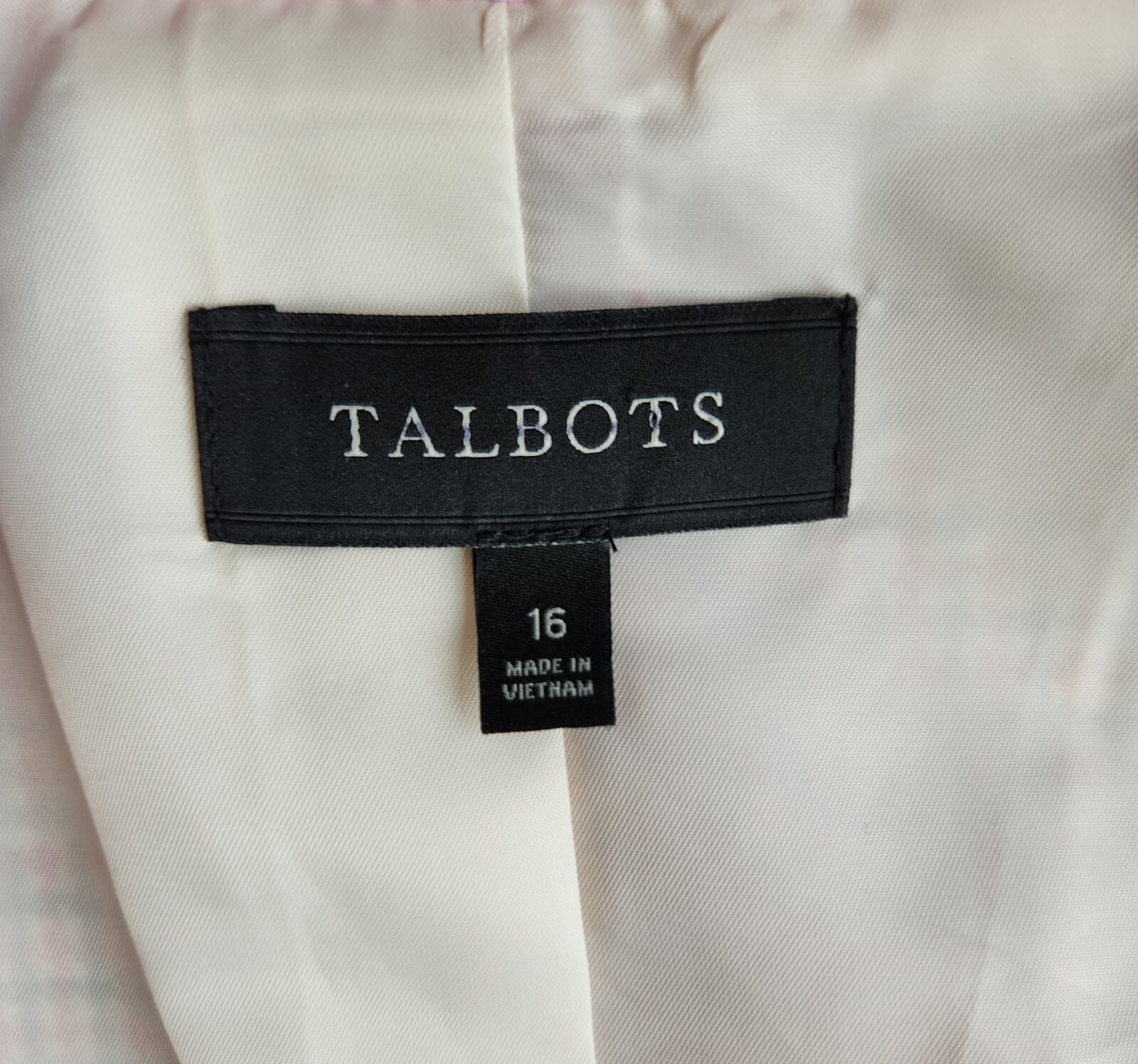 NWoT Talbots Double Breasted Hounstooth Blazer Lined Flap Pocket Cotton Women 16 - Thumbnail 13