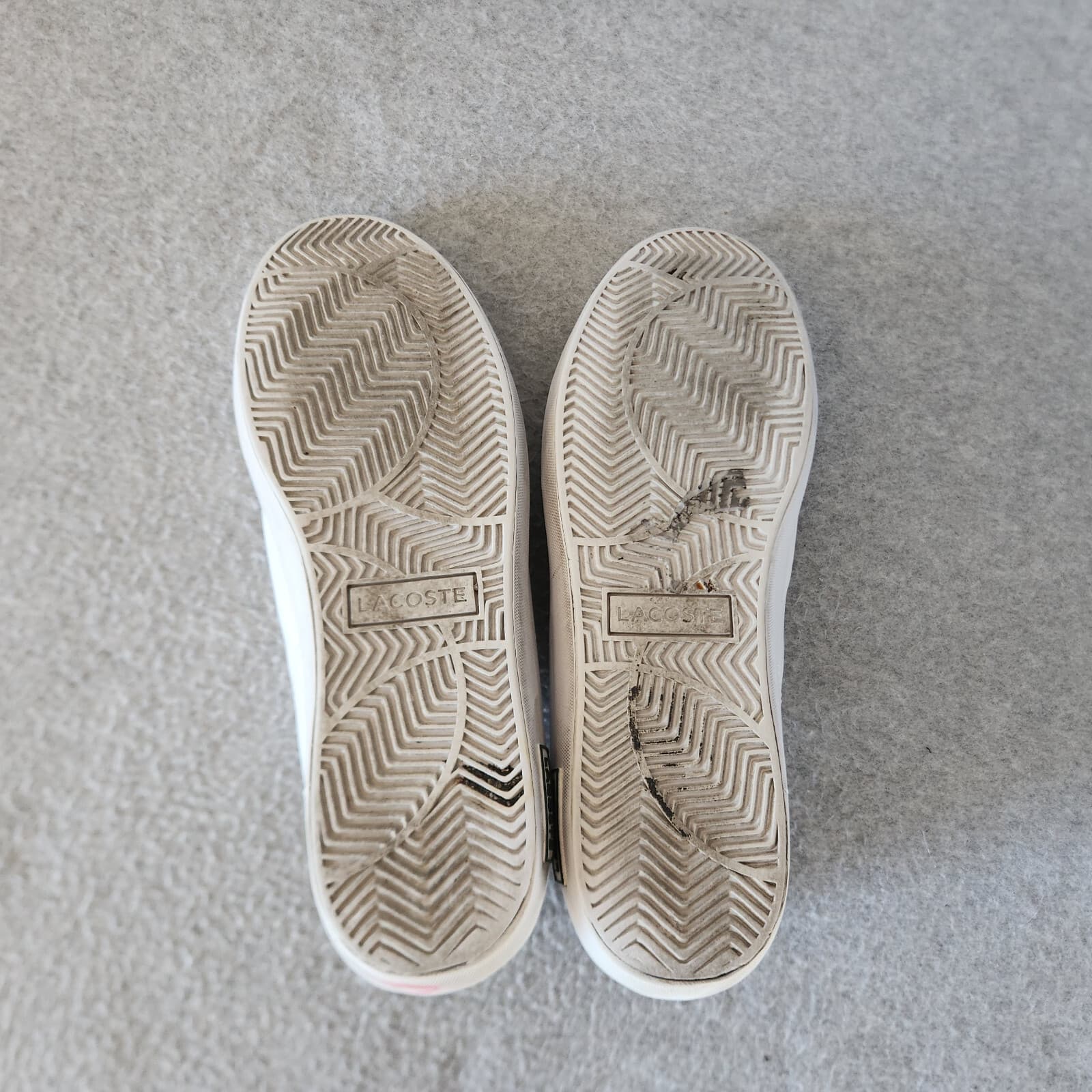 Lacoste Powercourt Low Top Leather Sneaker Cushion Lace-Up White Men EU44.5 US11 - Thumbnail 8