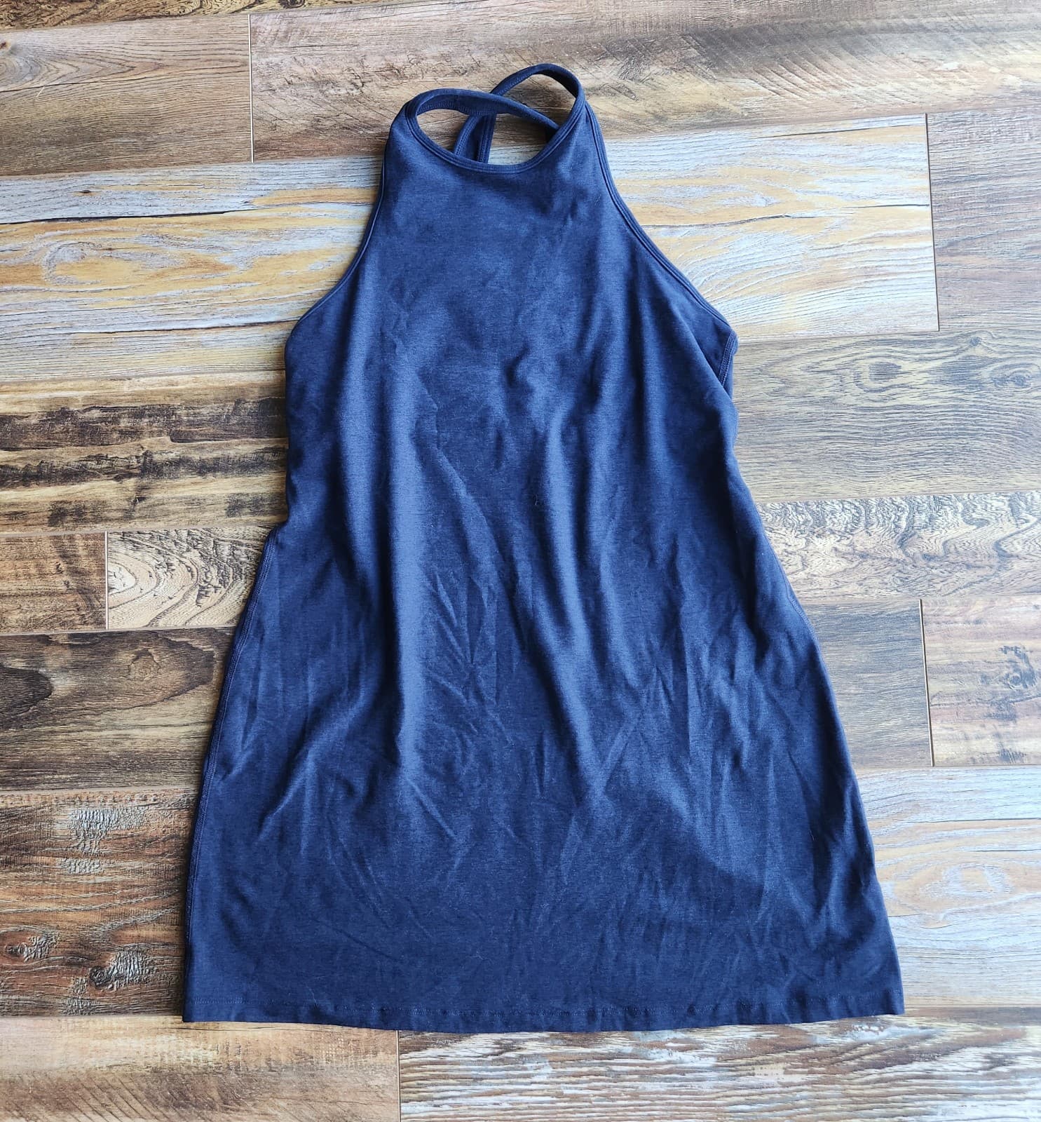 Beyond Yoga Spacedye Under Lock And Key Mini Dress Built-in Bra UV Blue Sz.XL - Thumbnail 5