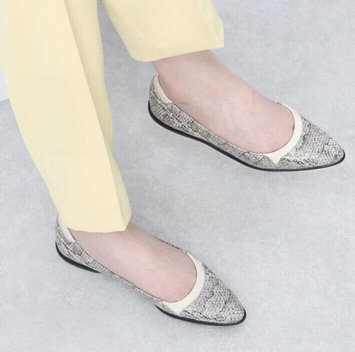 Cole Haan Grand Series Ambition Snakeskin Flat Loafer Slip-On Leather Beige US7B - Thumbnail 4
