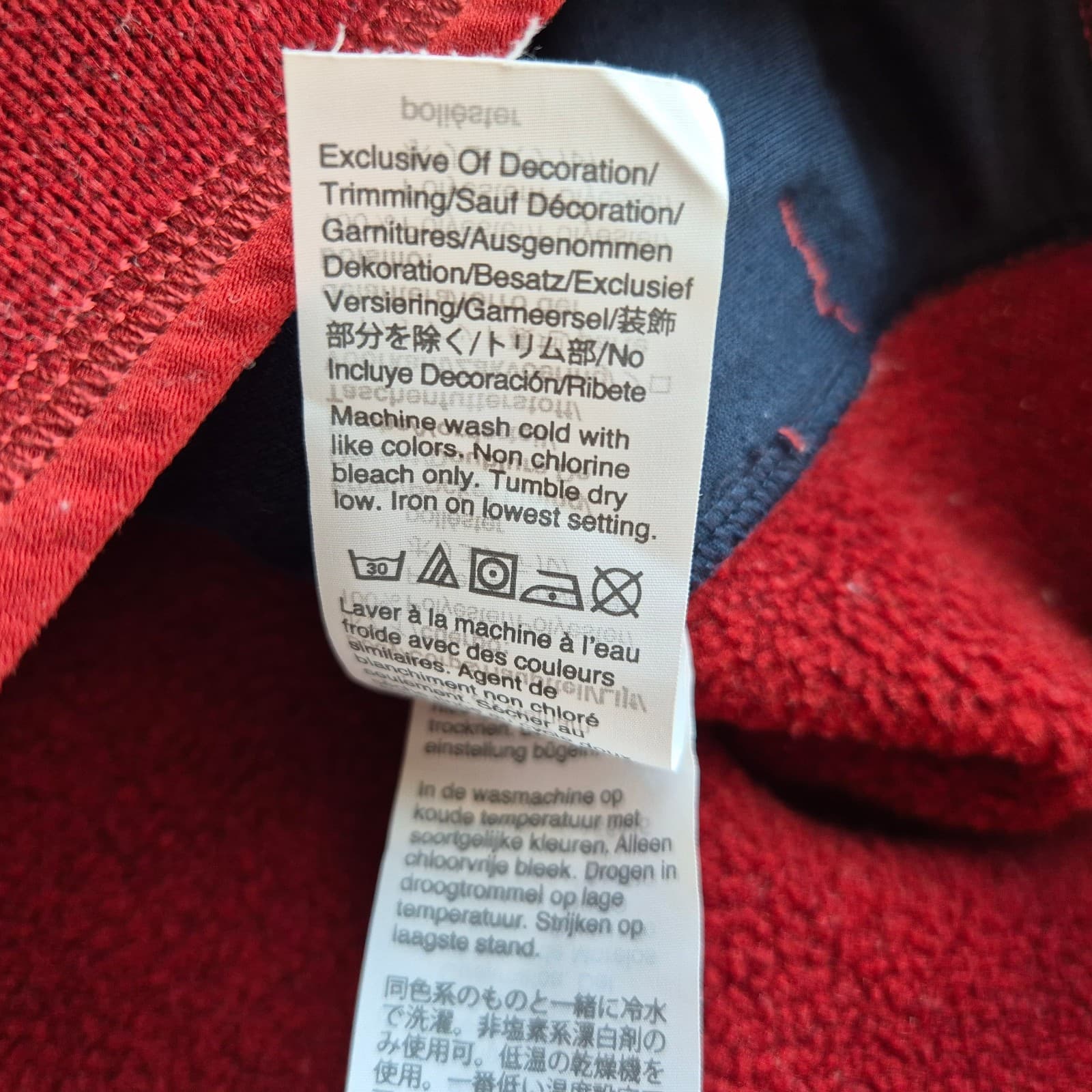 J.Crew Nordic Polartec Fleece 1/4 Zip Sweater Pullover Zip-Pocket Red Blue Men M - Thumbnail 14