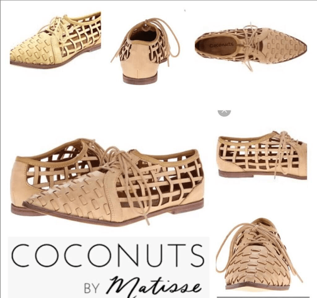 Coconuts By Matisse Gimlet Woven Boho Oxford Sandals Lace Beige Women's US6.5 - Thumbnail 2